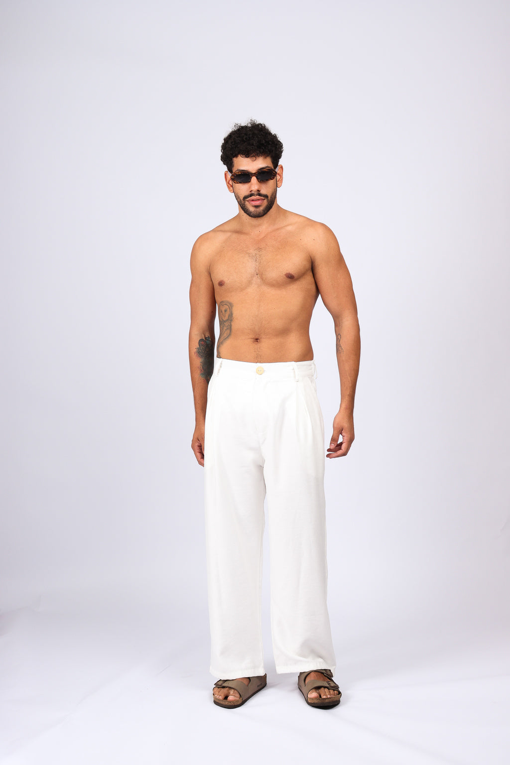 Calça Over Alfaiataria Off White