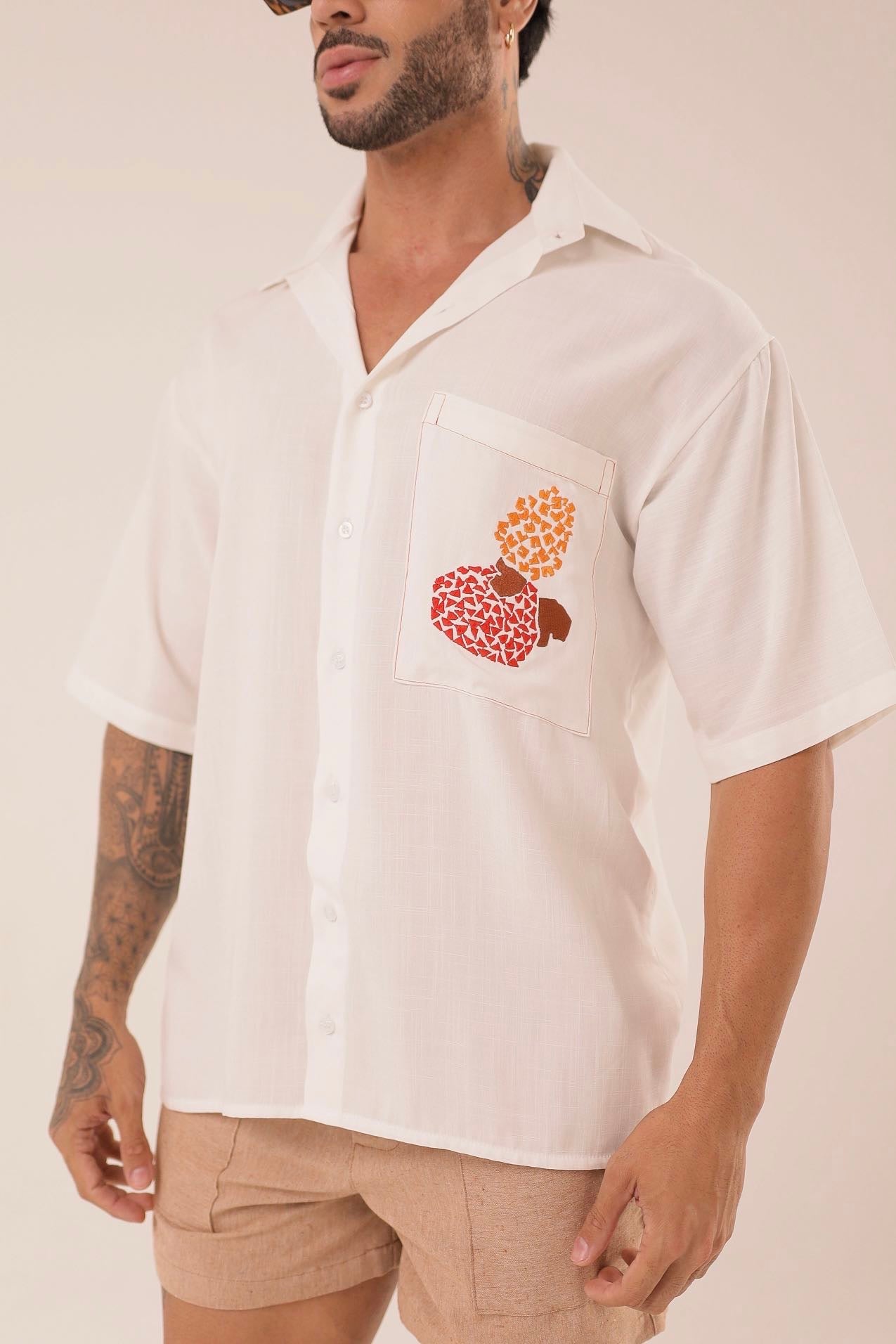 Camisa Caju Brancaㅤ ㅤㅤㅤㅤㅤㅤㅤㅤㅤㅤㅤ