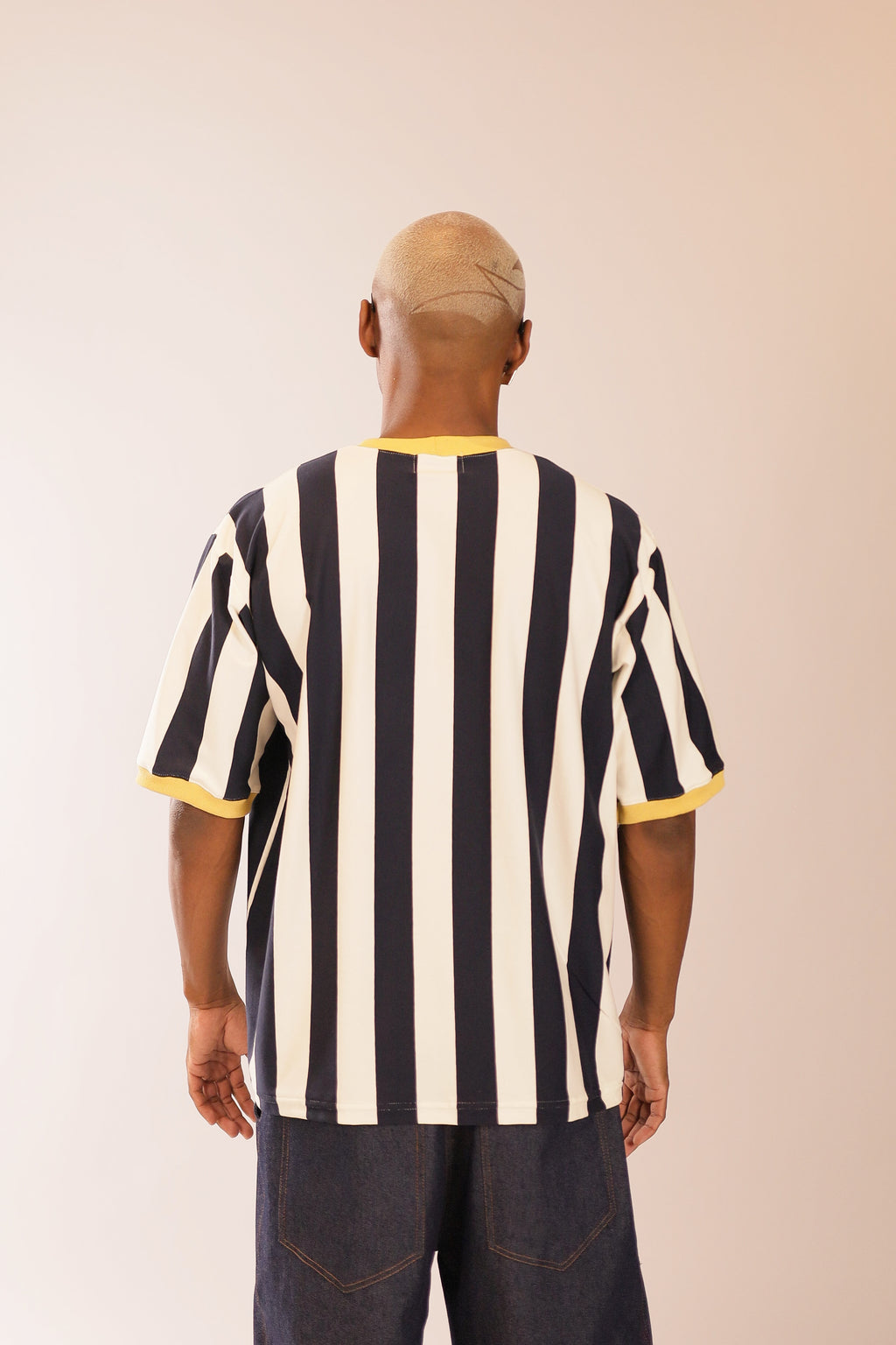 T-Shirt Over Vintage Listras Azul