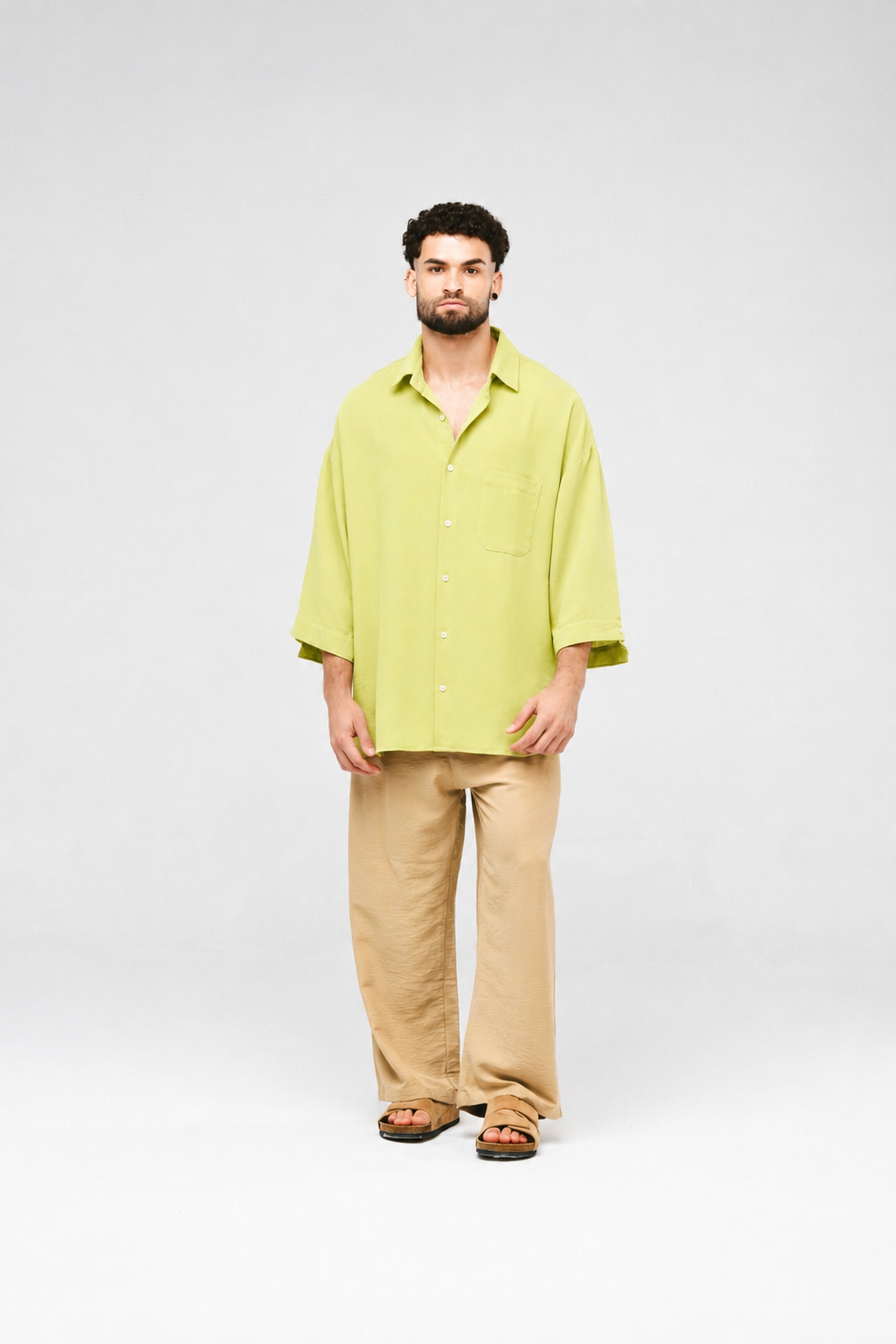 Camisa Oversized de Viscoseㅤㅤㅤㅤ