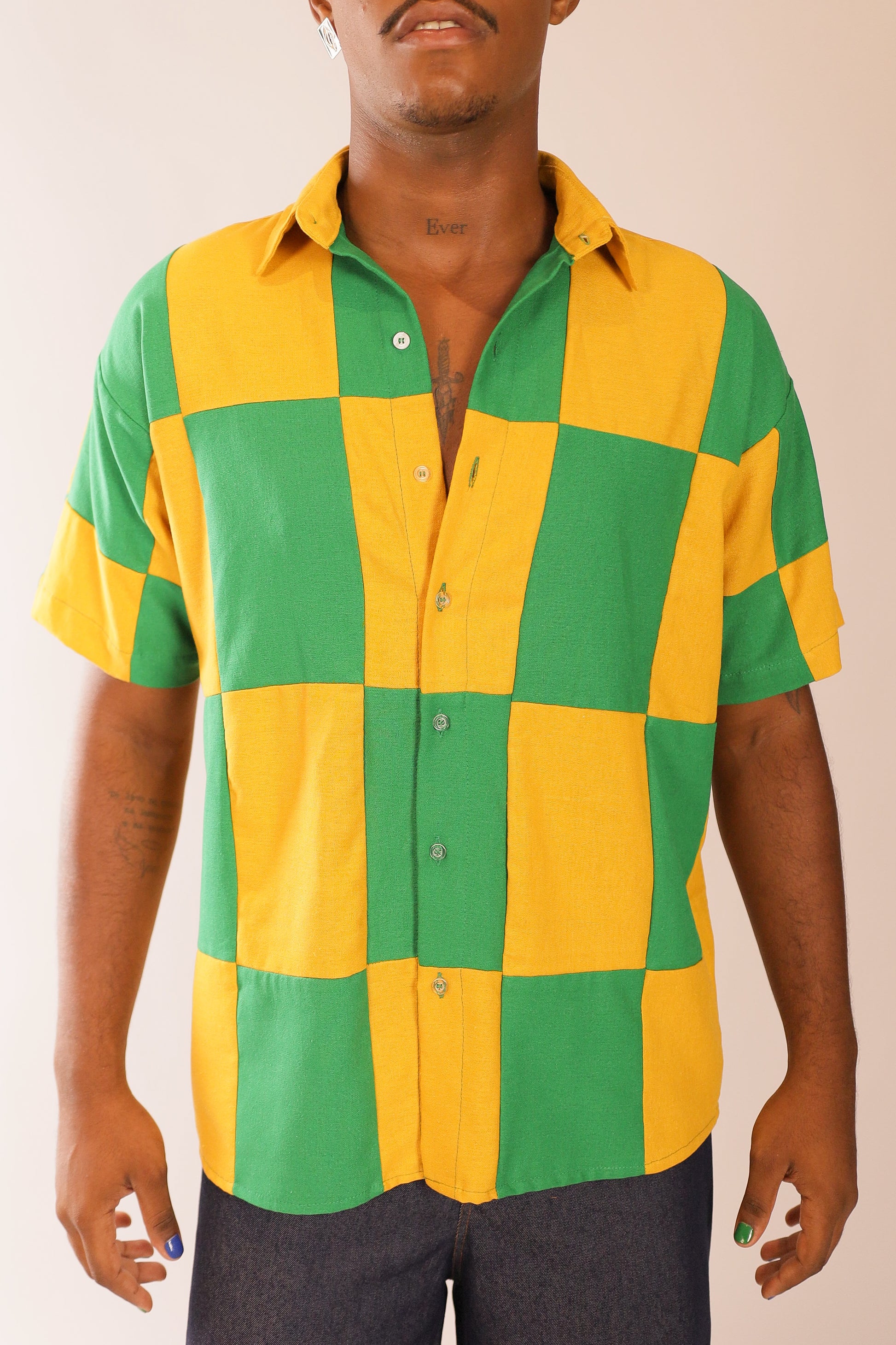 Camisa Linho Mosaico Brasileiro