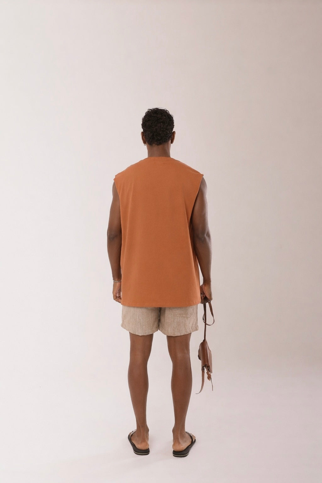 Regata Rosa Crochê Terracota