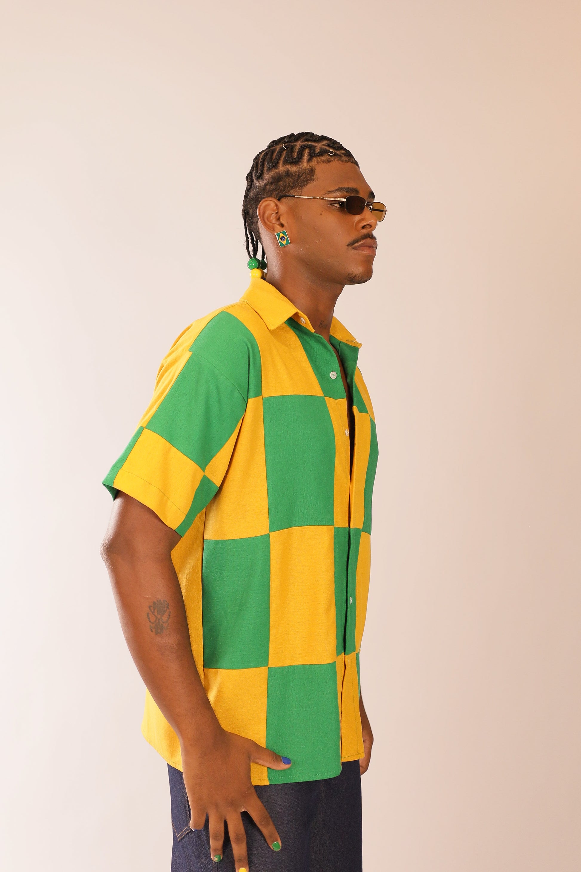 Camisa Linho Mosaico Brasileiro