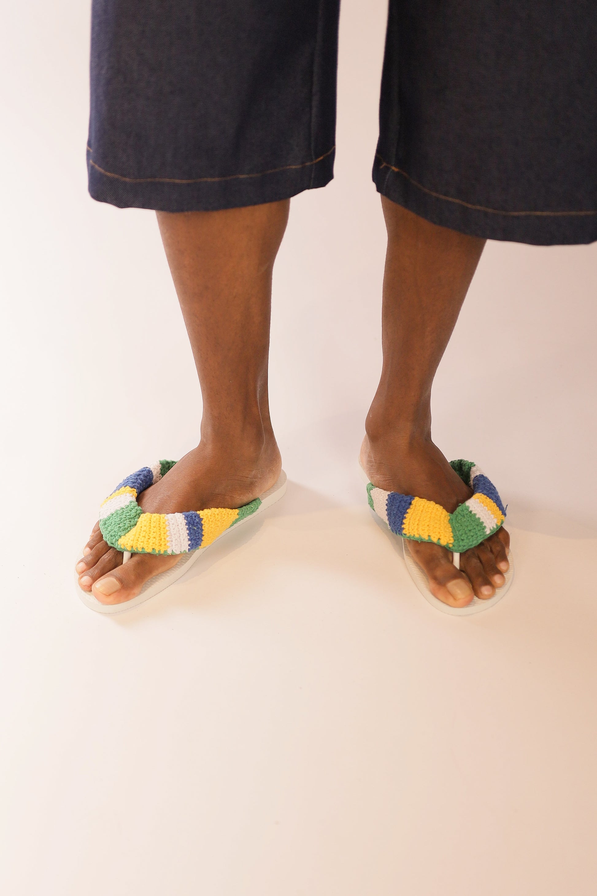 Chinelo Brasileiro Crochê Branco
