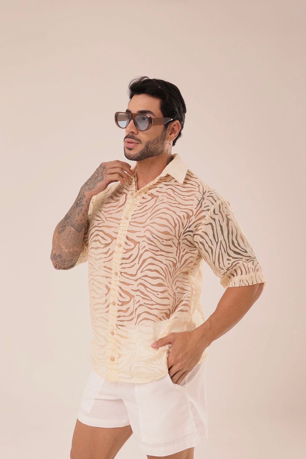Camisa Textura Areia ㅤ ㅤㅤㅤㅤㅤㅤㅤㅤㅤㅤㅤ
