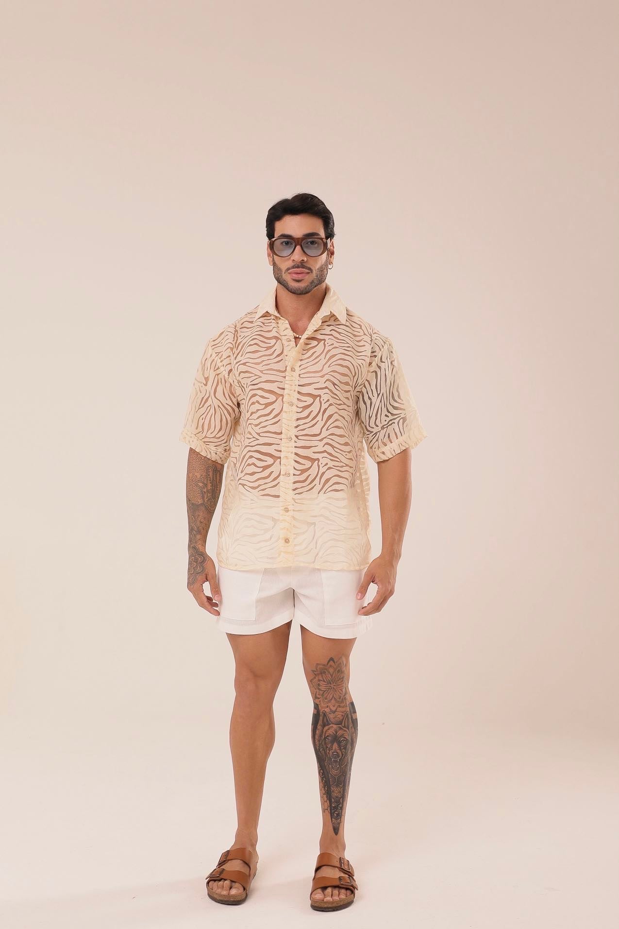 Camisa Textura Areia ㅤ ㅤㅤㅤㅤㅤㅤㅤㅤㅤㅤㅤ