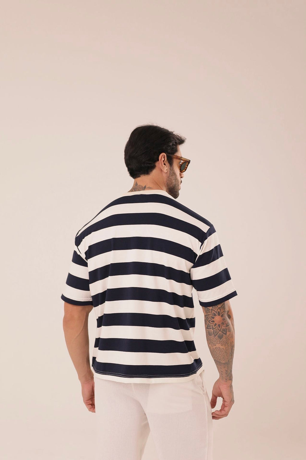 T-shirt Listras Marinhoㅤ ㅤㅤㅤㅤㅤㅤㅤㅤㅤㅤㅤ