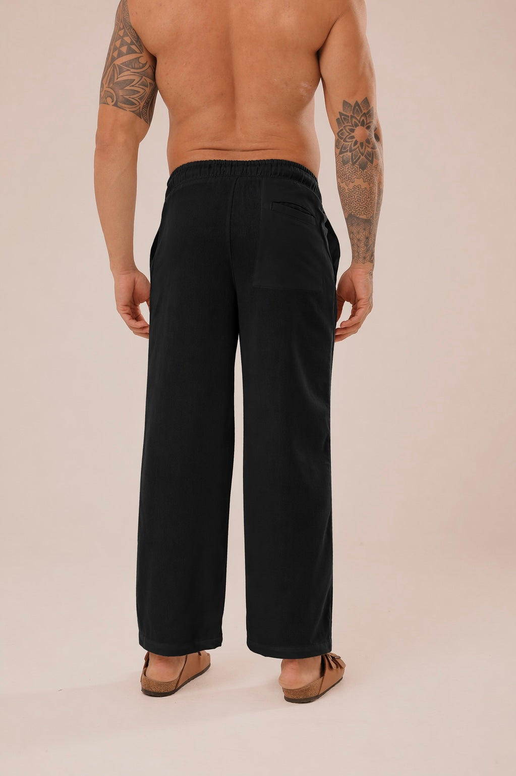 Calça Linho Reta Preta