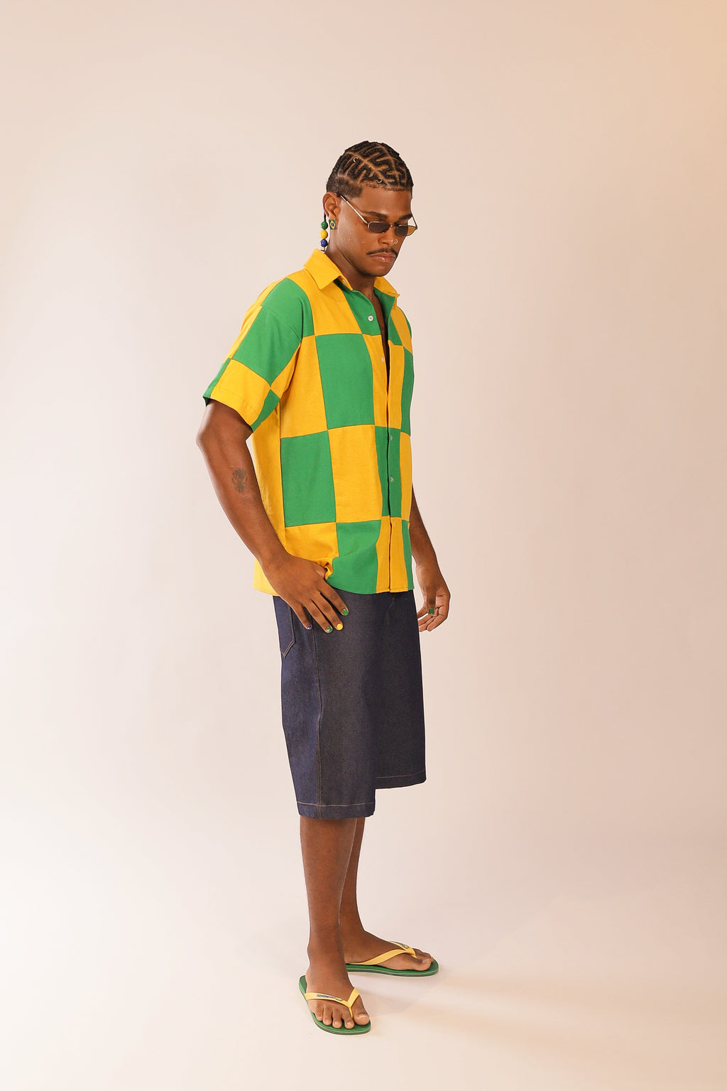 Camisa Linho Mosaico Brasileiro