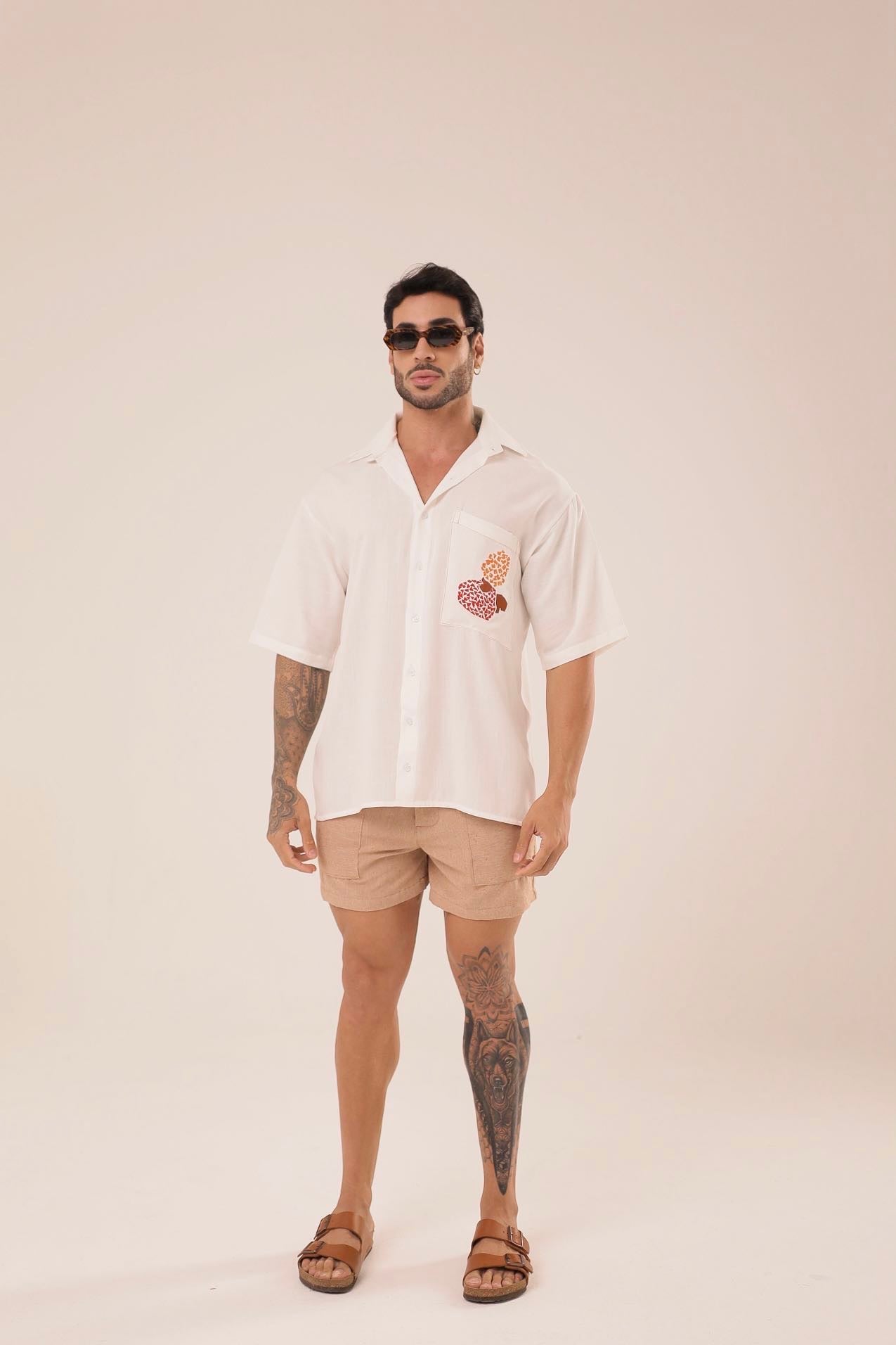 Camisa Caju Brancaㅤ ㅤㅤㅤㅤㅤㅤㅤㅤㅤㅤㅤ