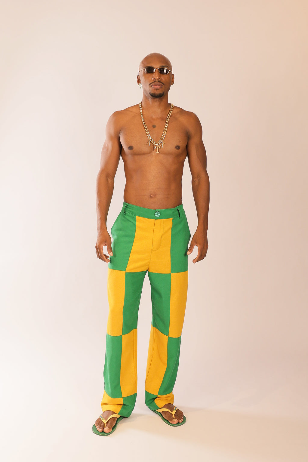Calça Linho Mosaico Brasileiro
