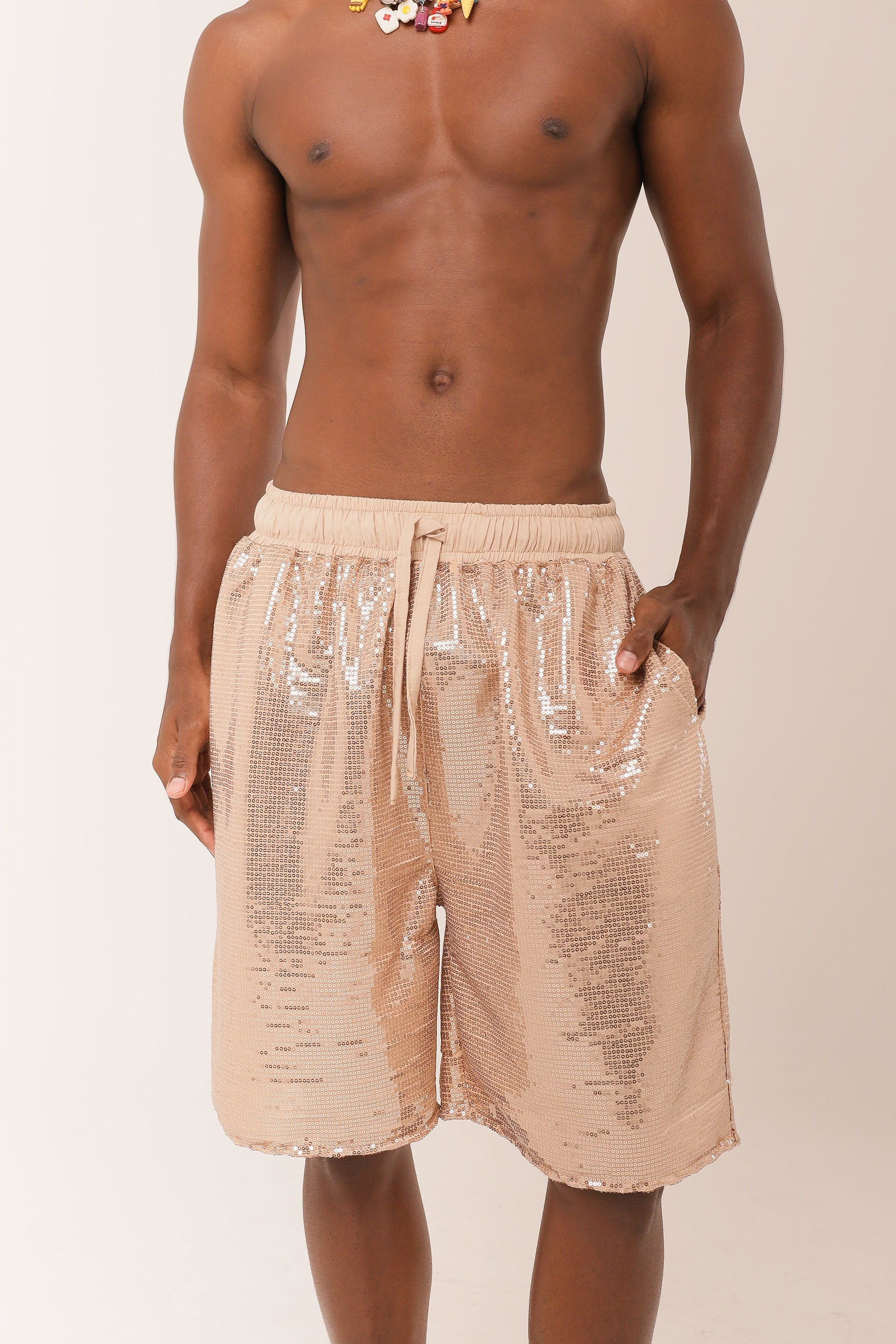 Bermuda Paetê Dourada