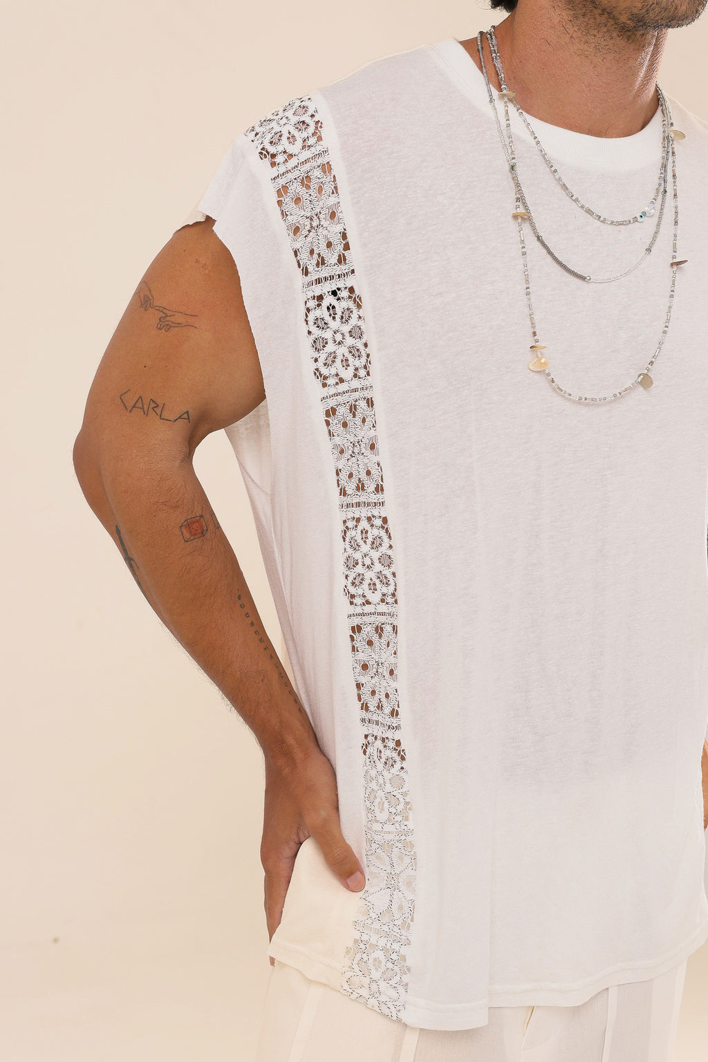 Regata Over Renda Branca