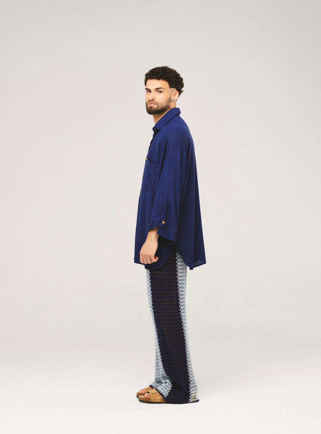 Camisa Oversized de Viscoseㅤㅤㅤㅤ