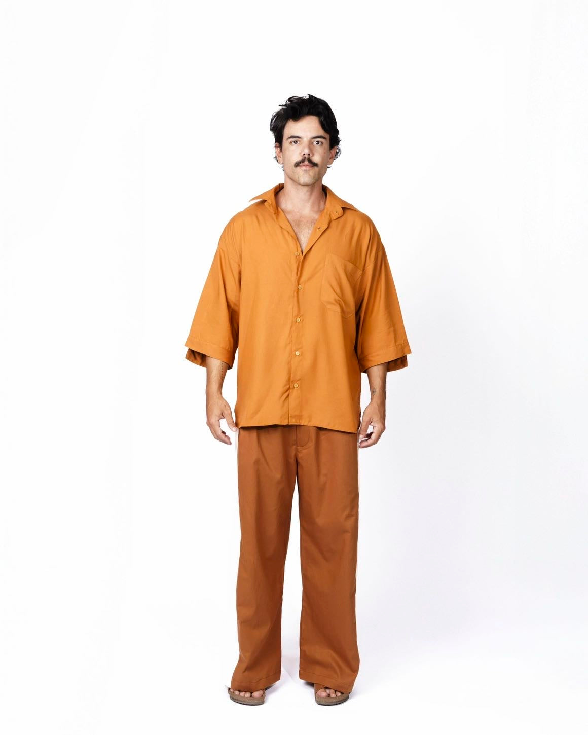 Camisa Oversized de Viscoseㅤㅤㅤㅤ