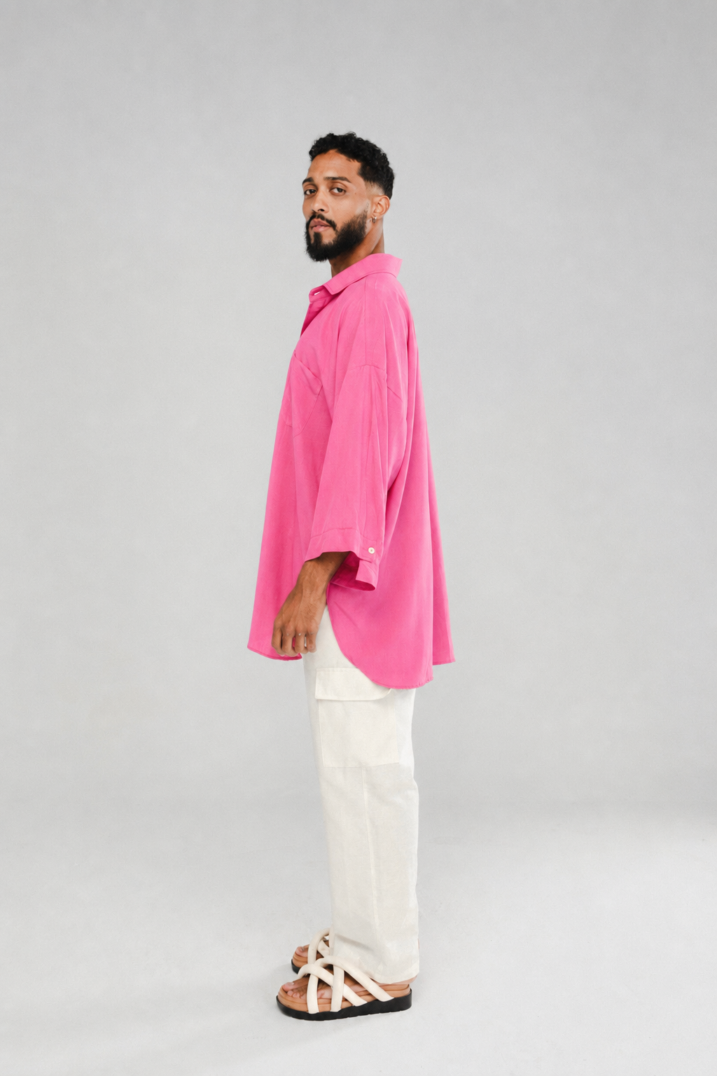 Camisa Oversized de Viscoseㅤㅤㅤㅤ