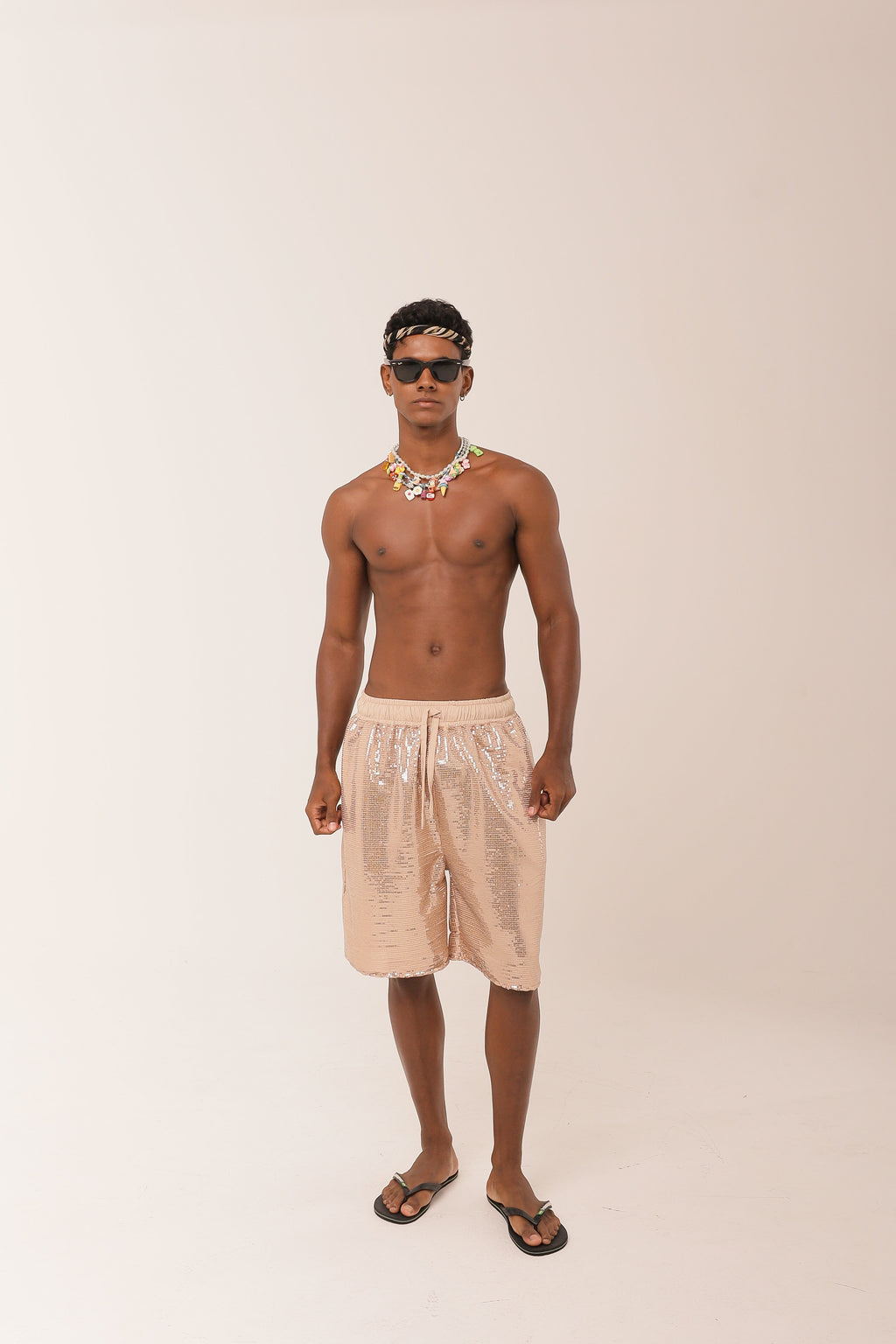 Bermuda Paetê Dourada