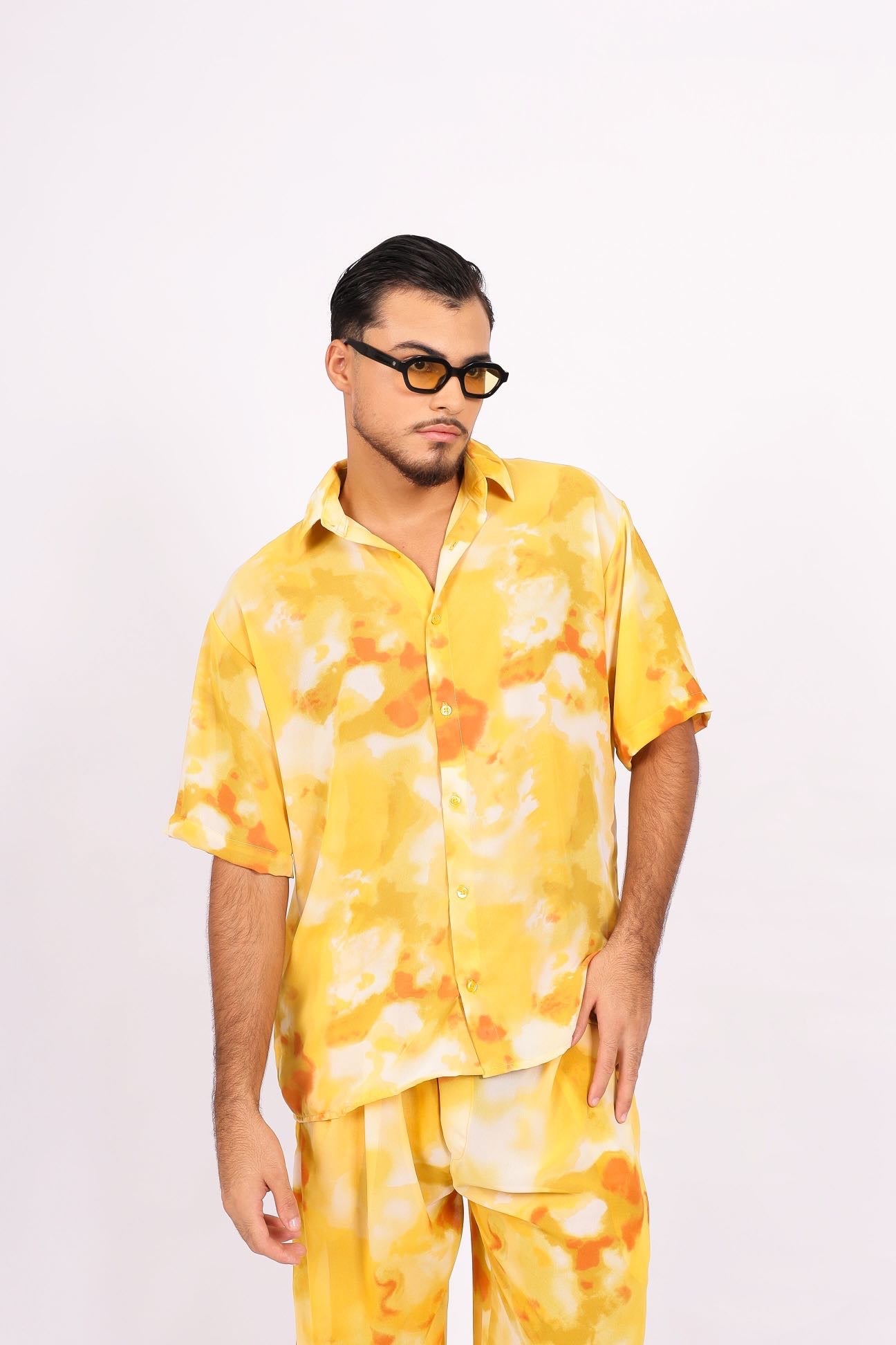 Camisa Ampla Solar Amarela