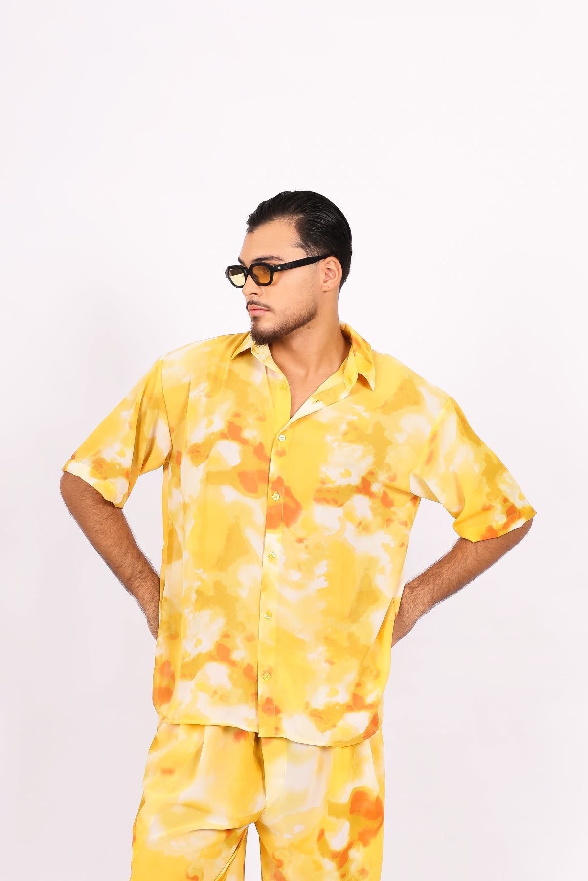 Camisa Ampla Solar Amarela