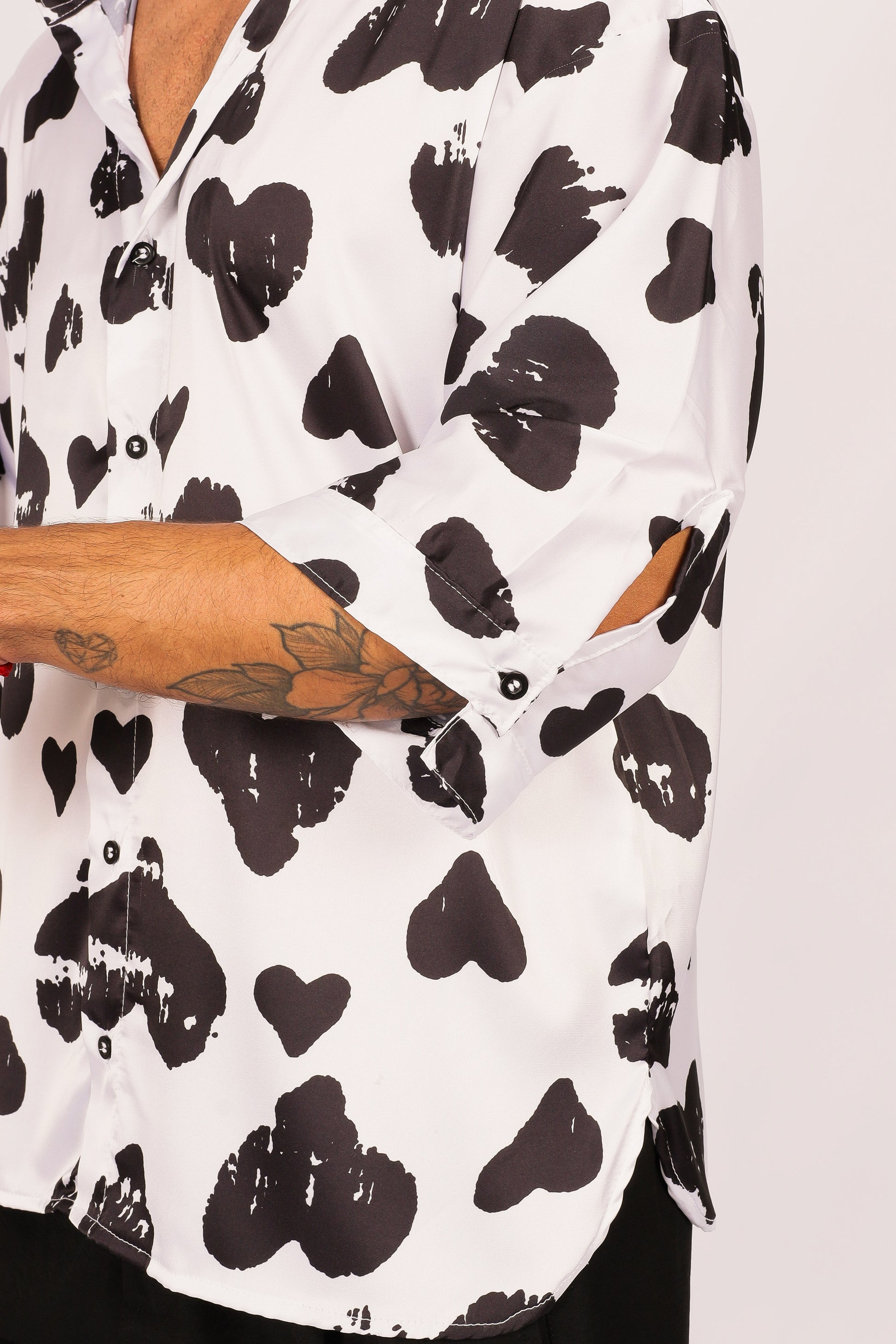Camisa Oversized Coração Off White