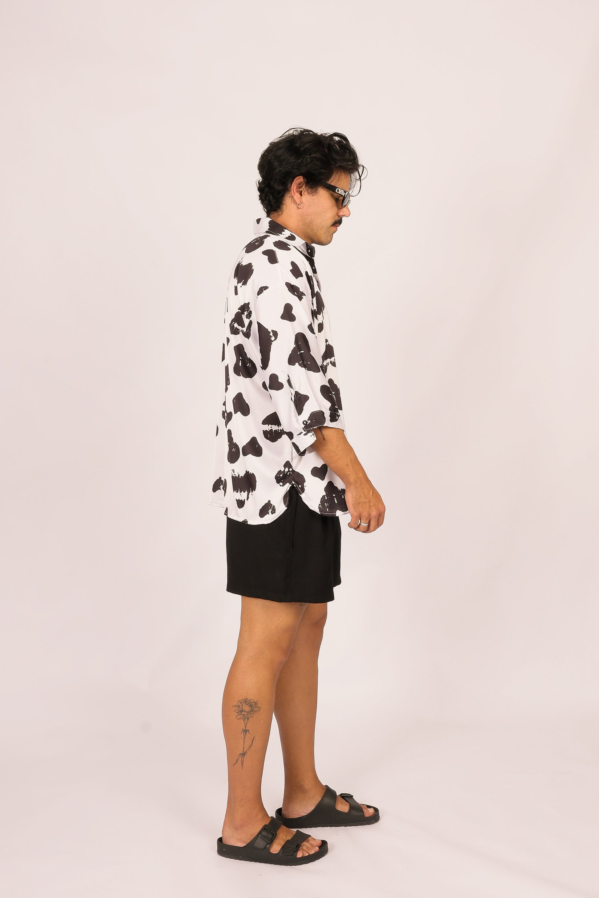 Camisa Oversized Coração Off White