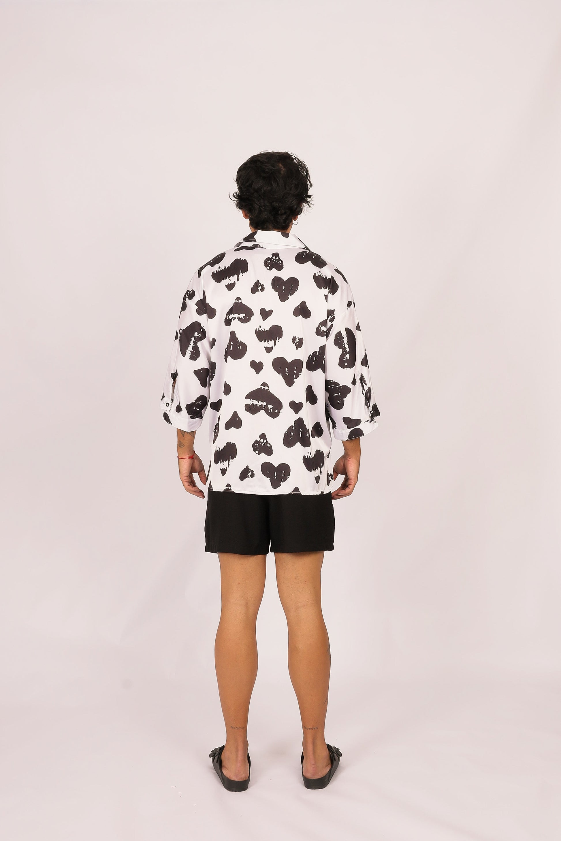 Camisa Oversized Coração Off White