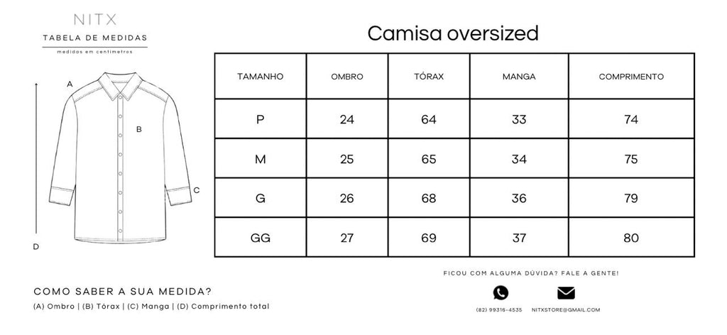 Camisa Listras Oversized Azul Claro