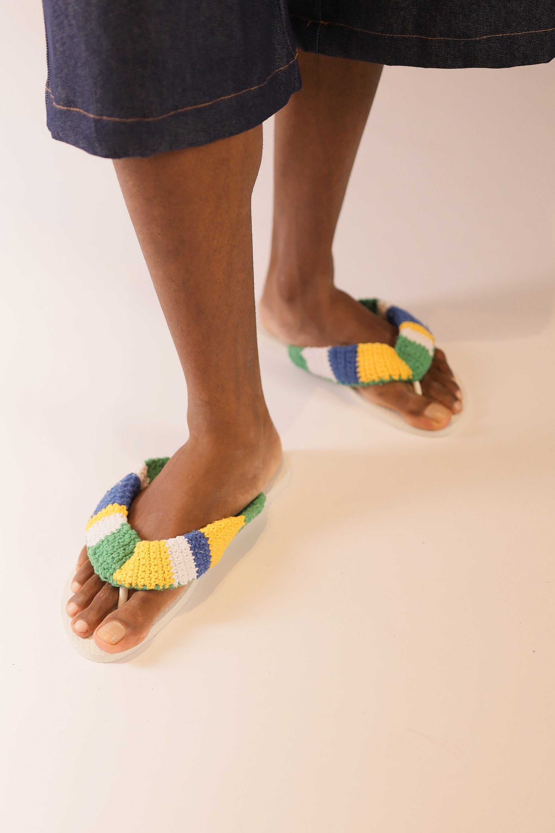 Chinelo Brasileiro Crochê Branco