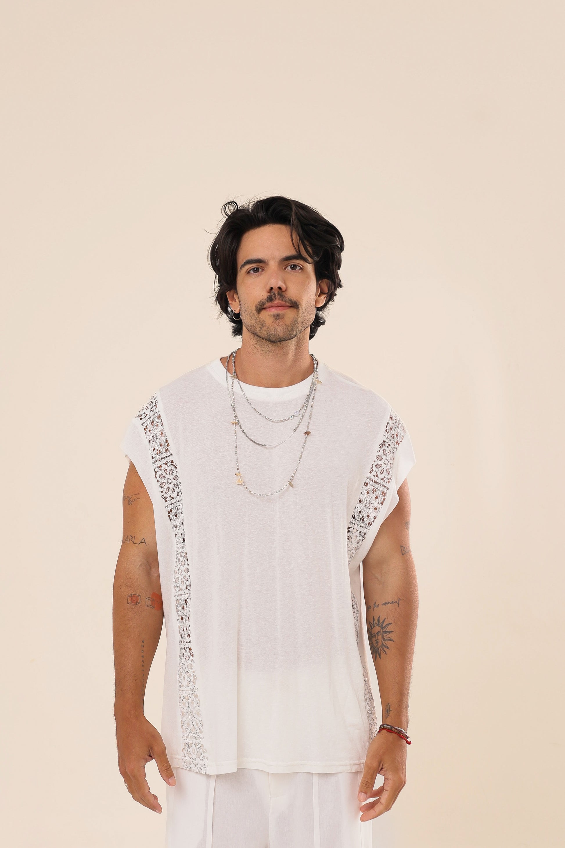 Regata Over Renda Branca