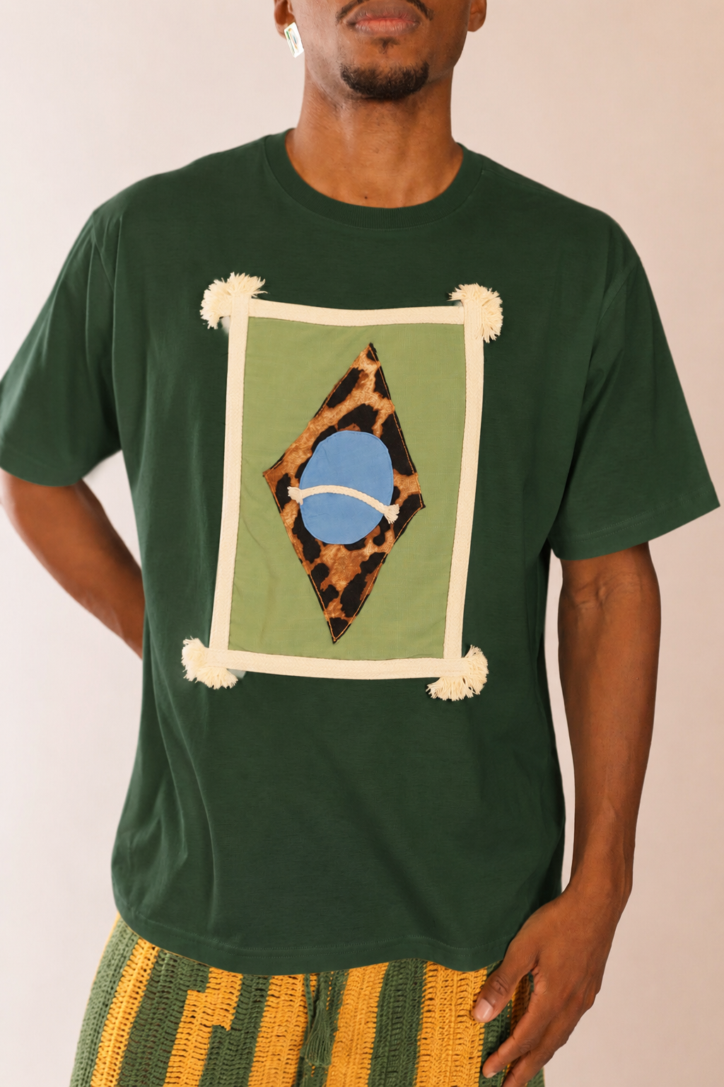 T-Shirt Over Patch Brasil