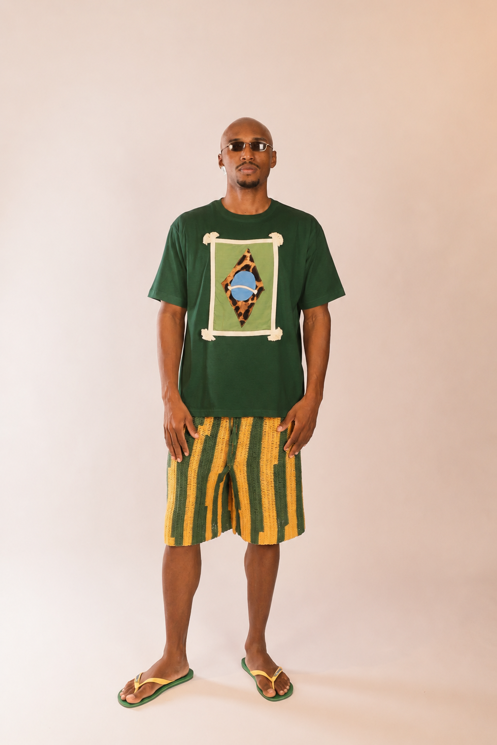 T-Shirt Over Patch Brasil