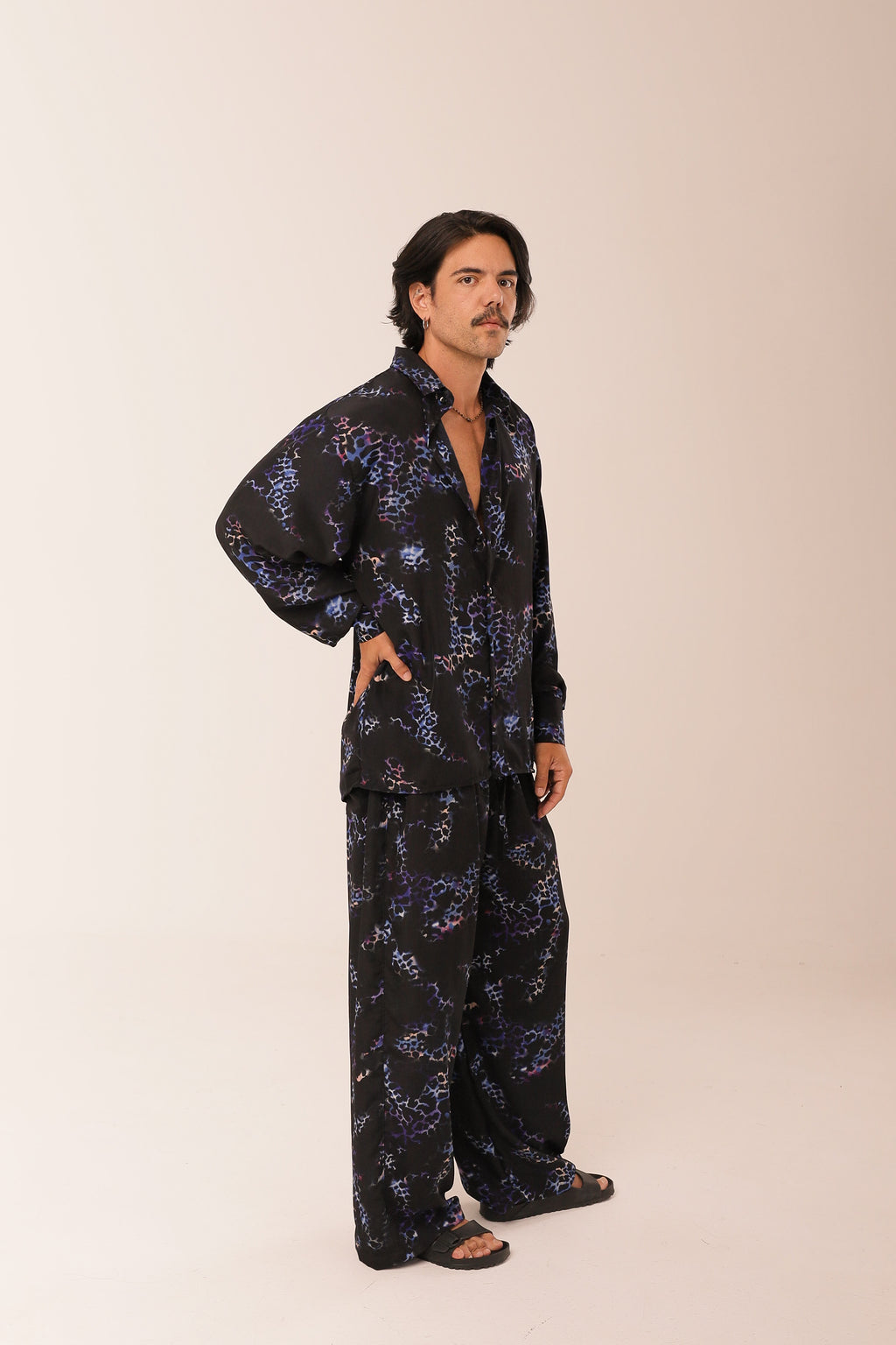 Camisa Oversized Mar Profundo