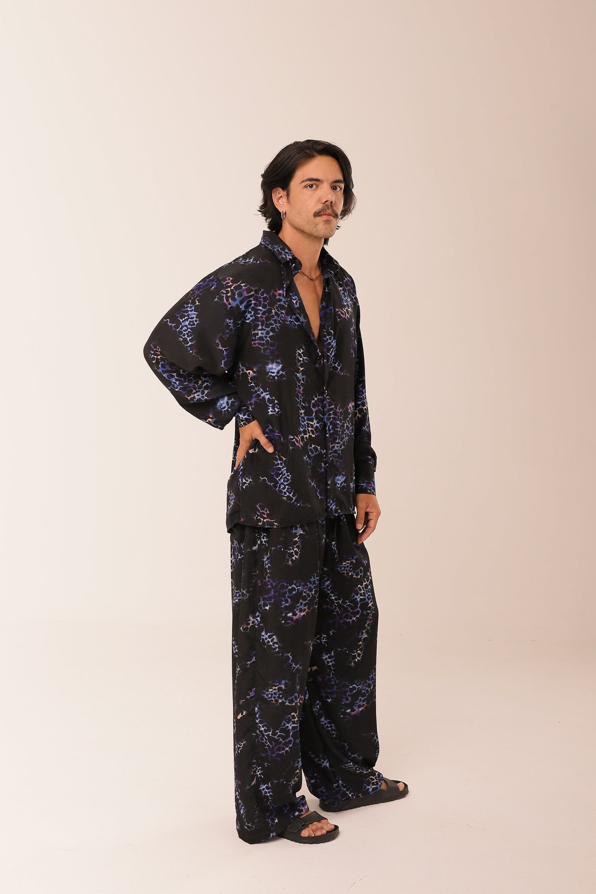 Camisa Oversized Mar Profundo