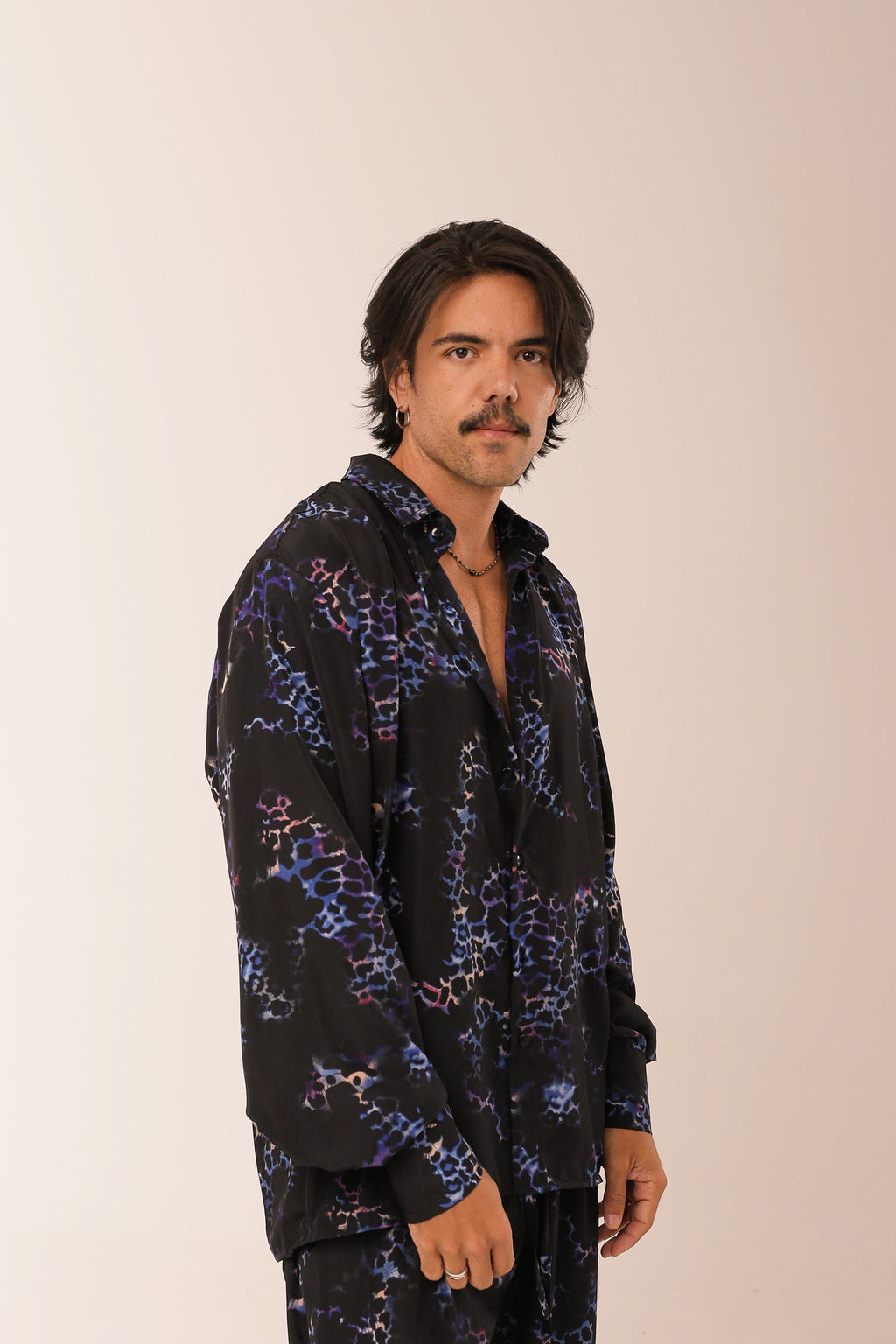 Camisa Oversized Mar Profundo