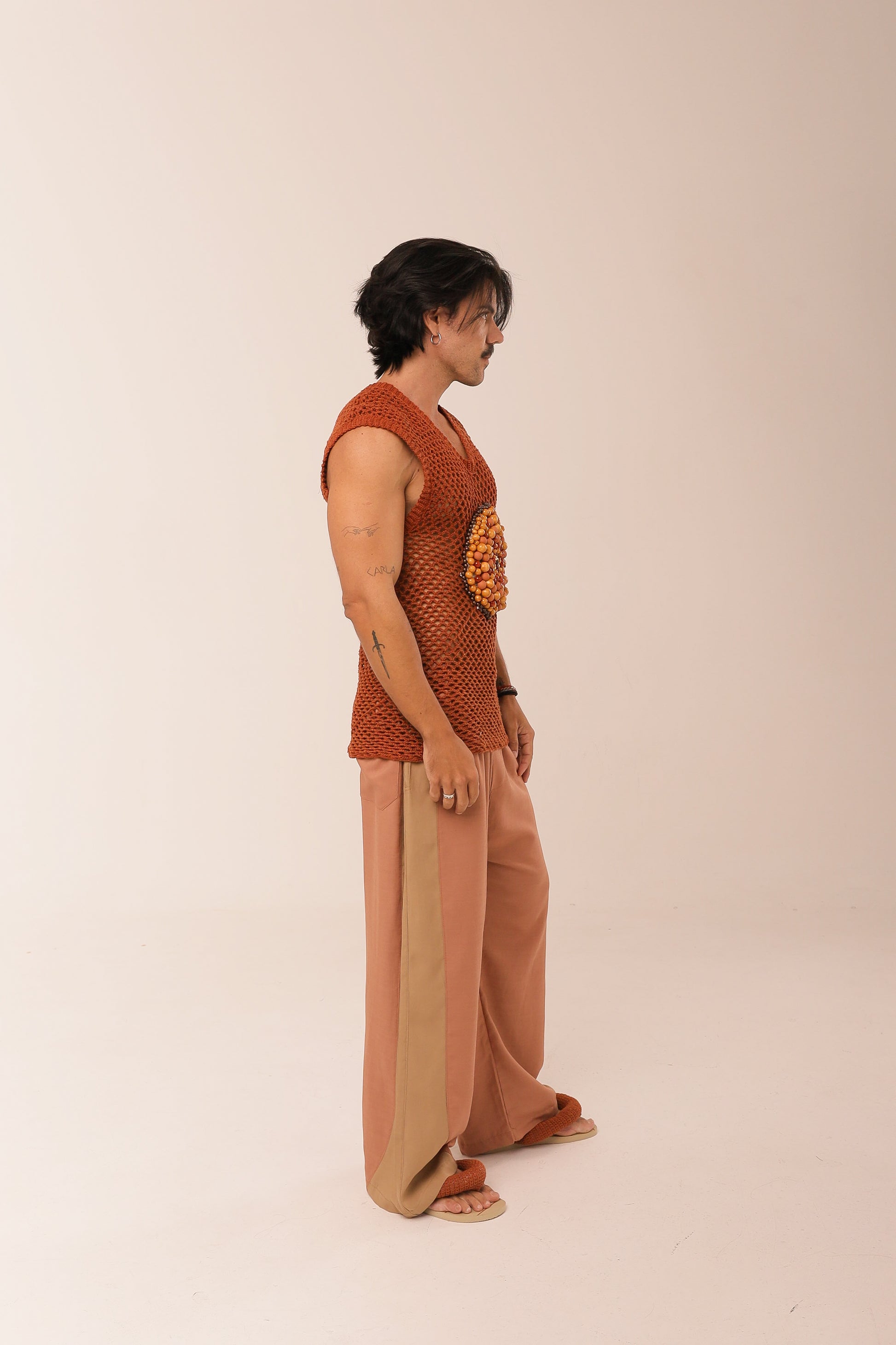 Regata Crochê Amuleto Solar