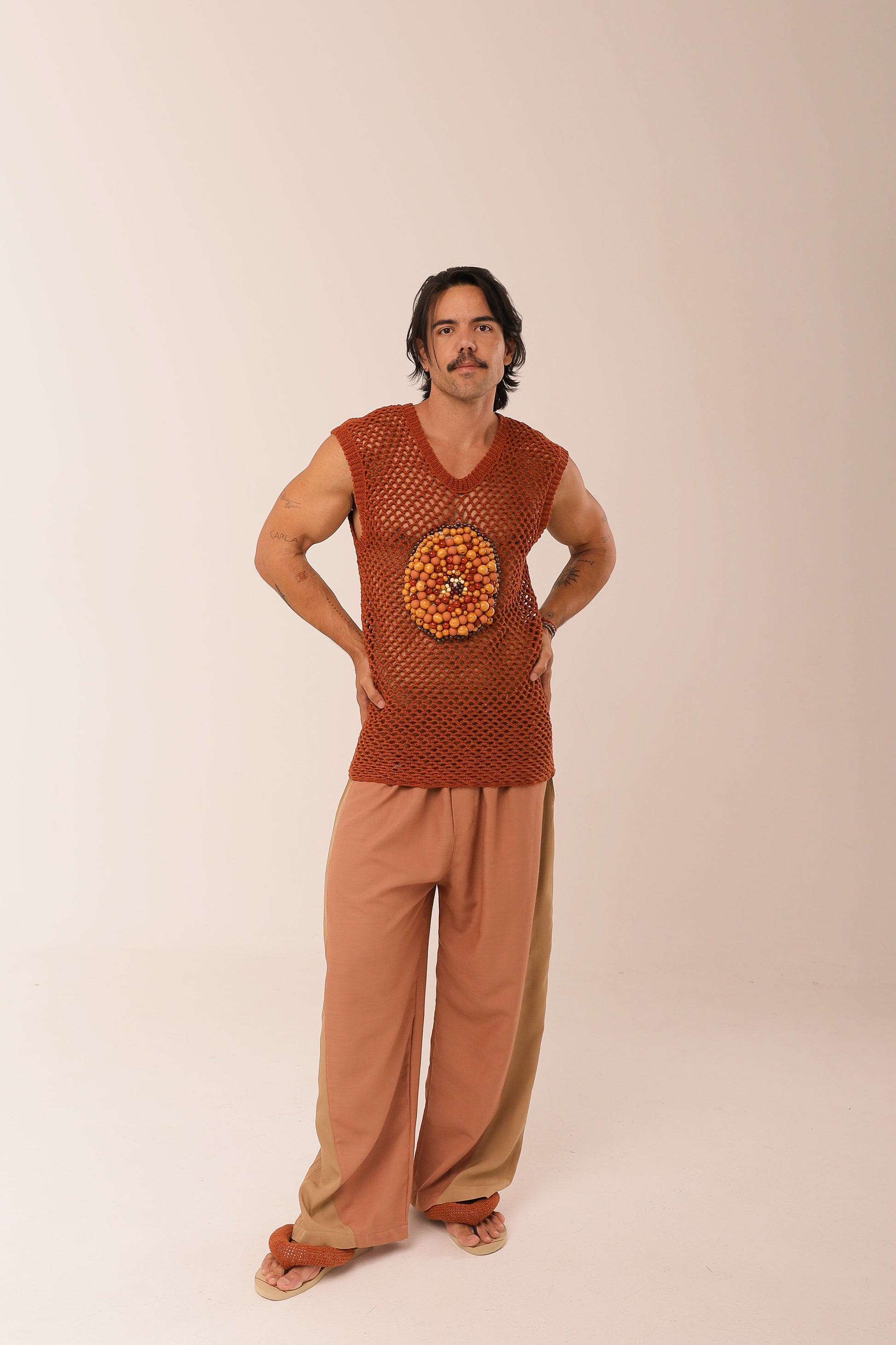 Regata Crochê Amuleto Solar