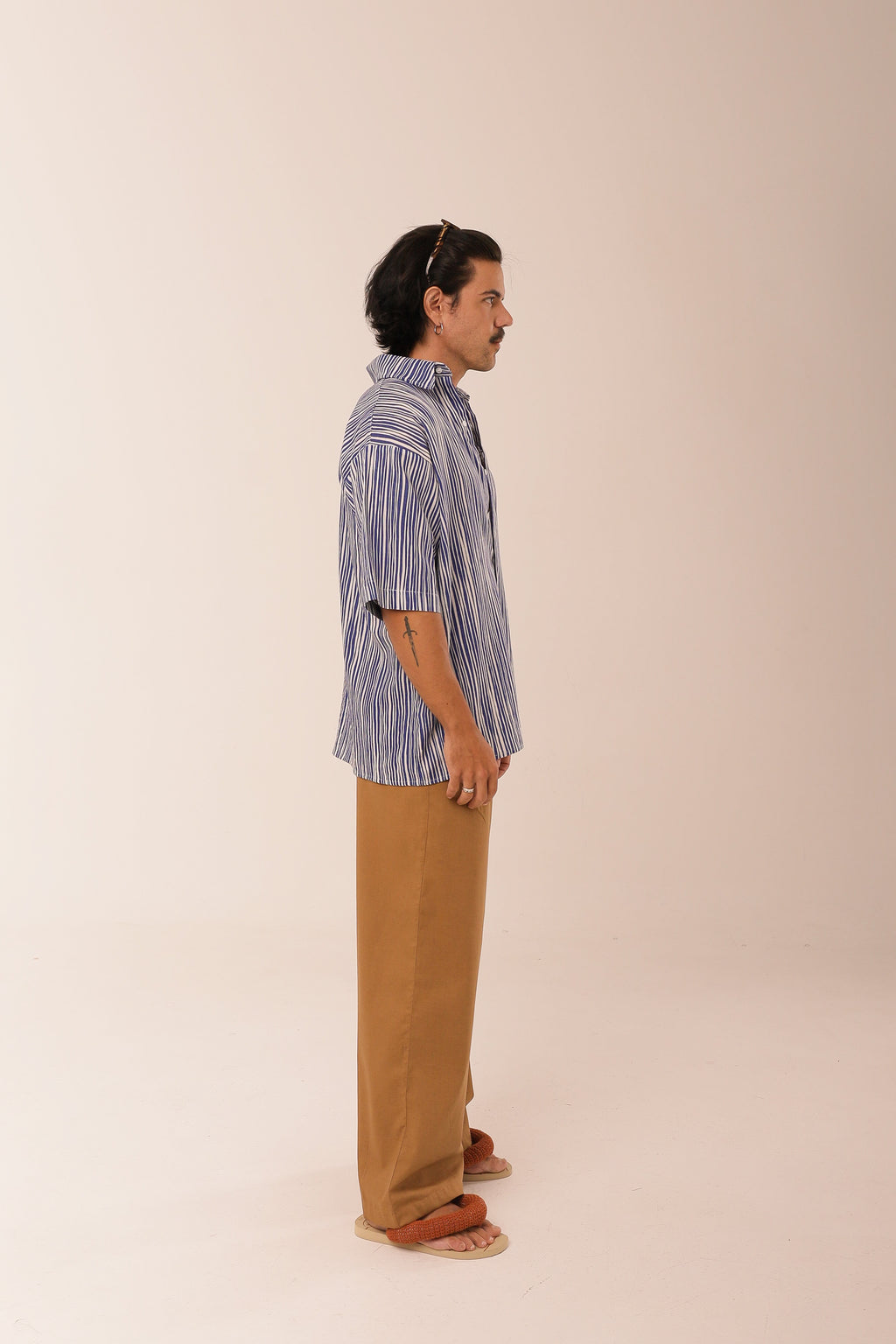 Camisa Ampla Marinha Azul