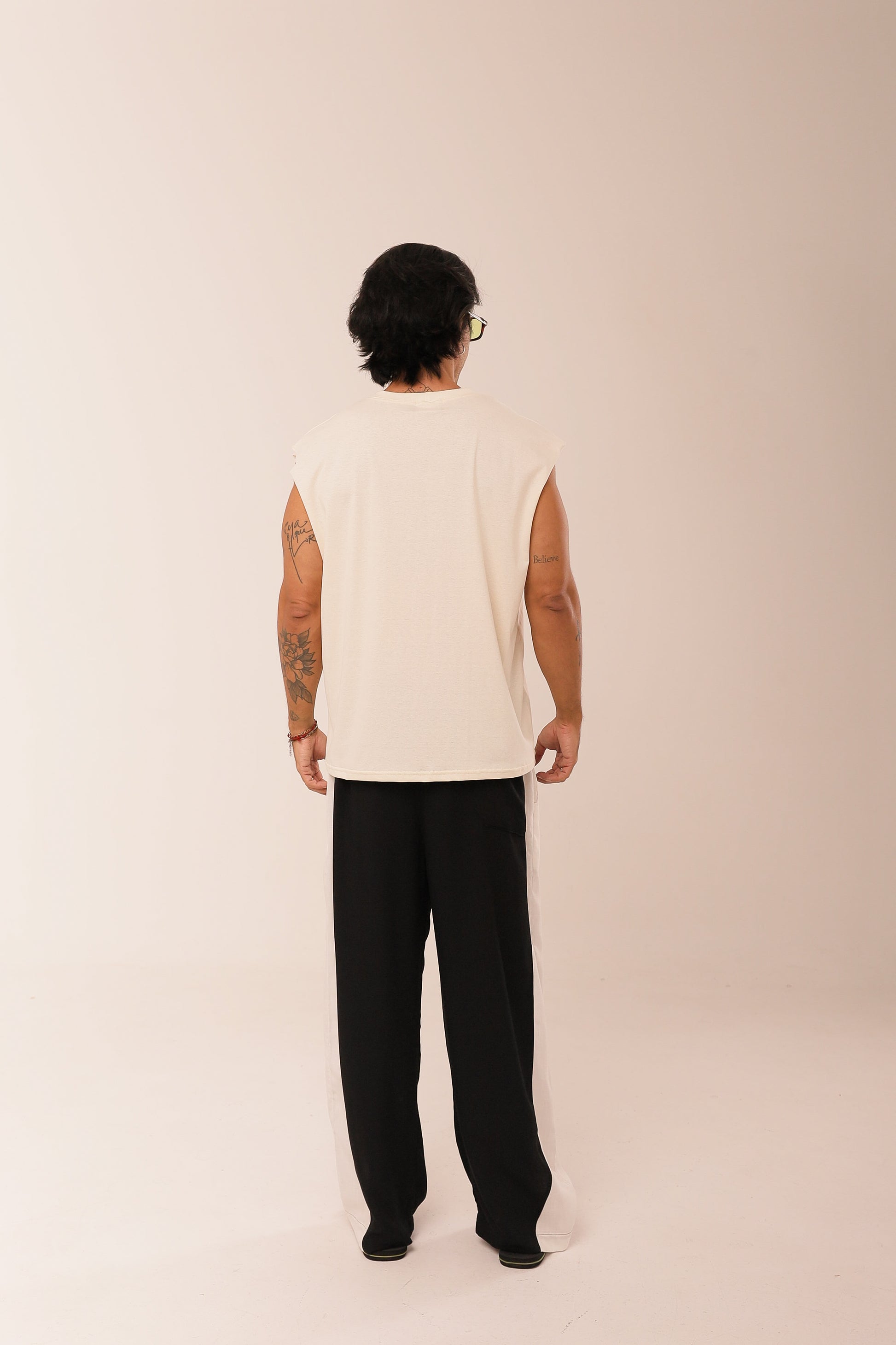 Regata Over Peixe Sagrado Bordado Off White