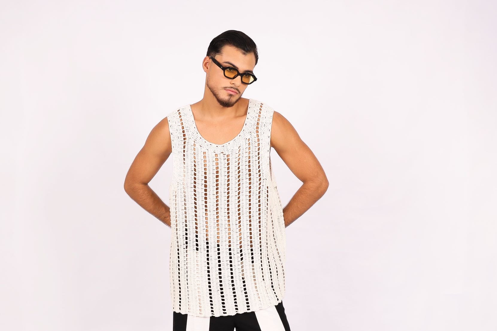 Regata Crochê Origem Off White
