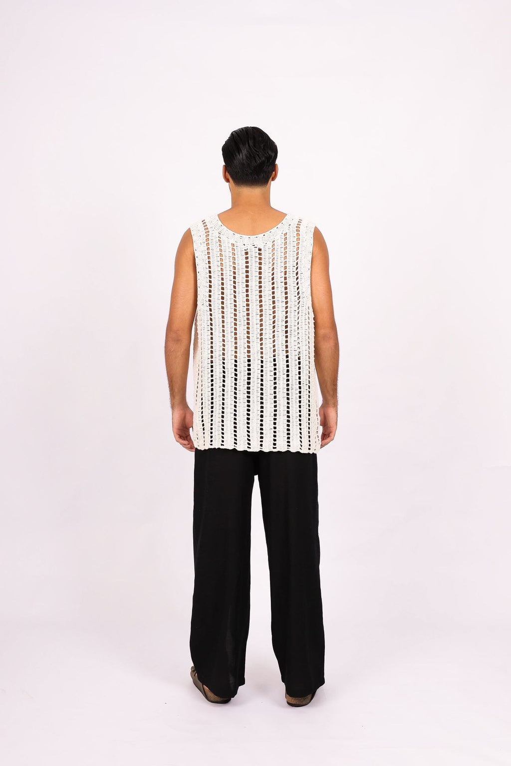 Regata Crochê Origem Off White