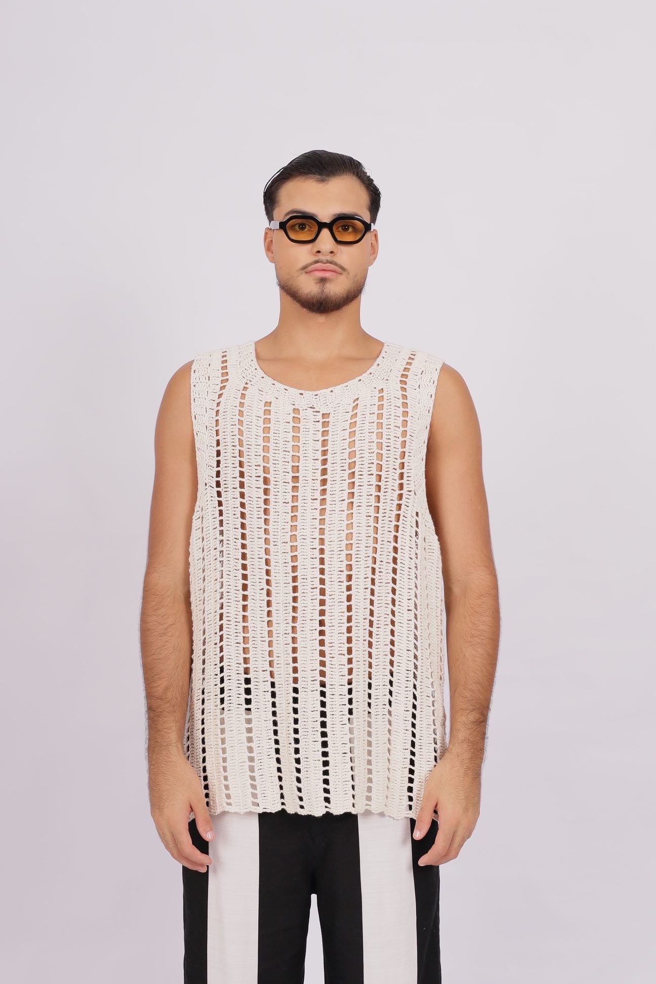 Regata Crochê Origem Off White