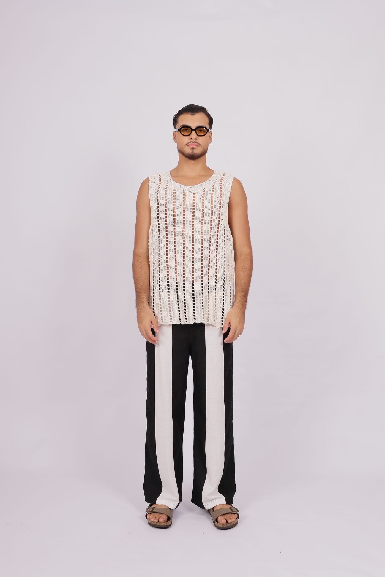 Regata Crochê Origem Off White