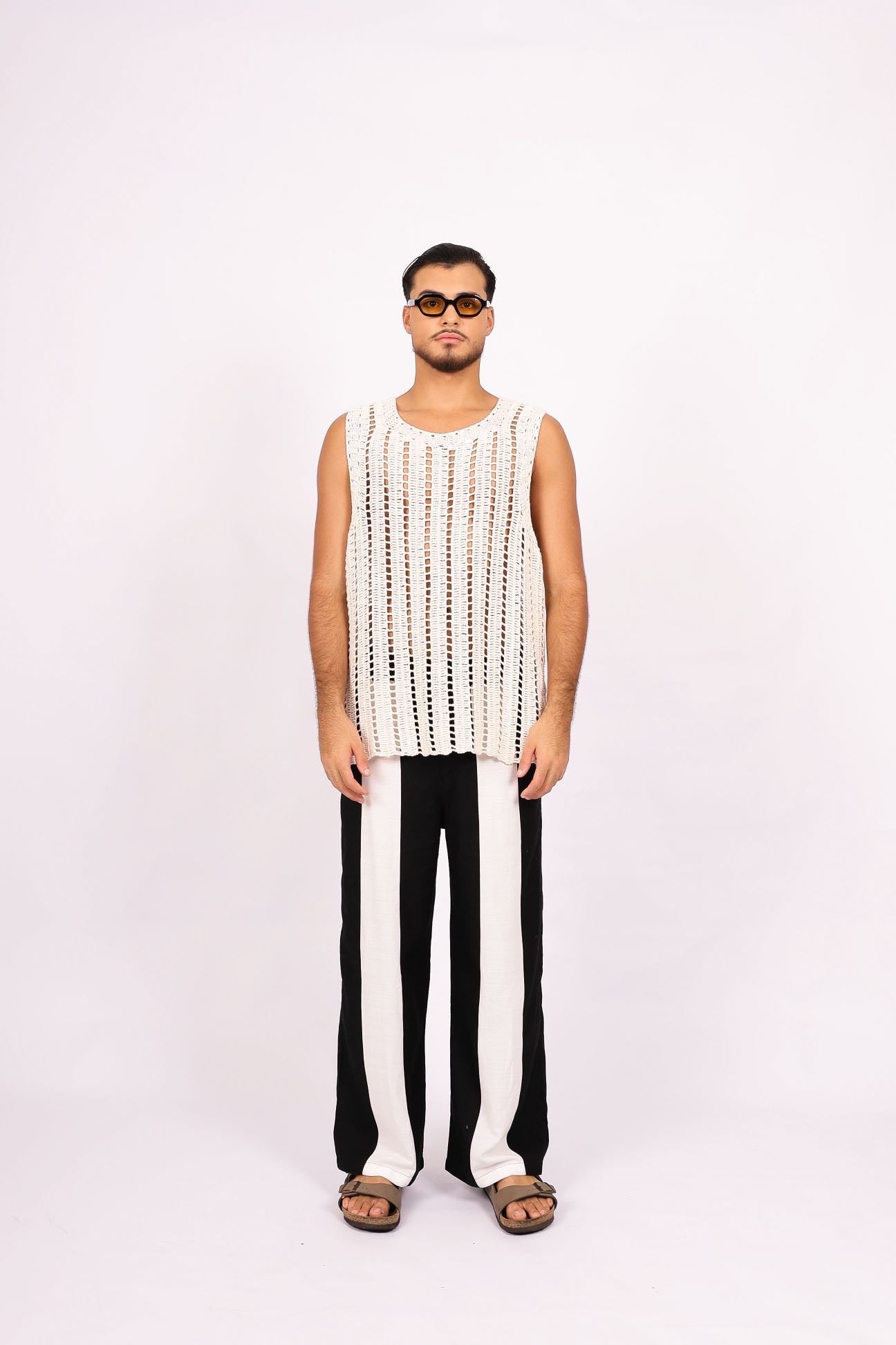 Regata Crochê Origem Off White