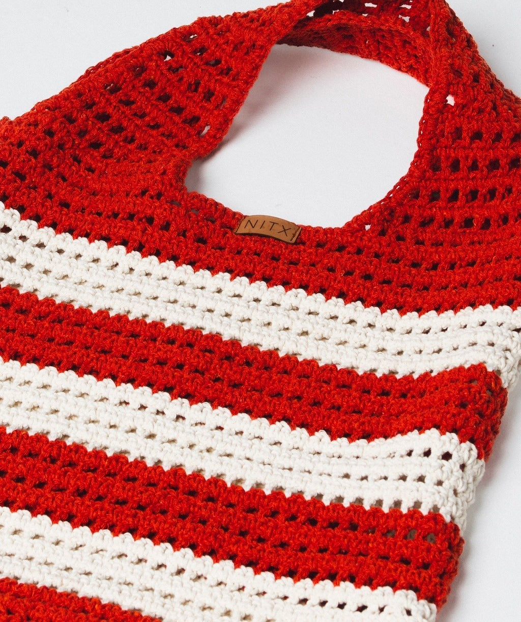 Bolsa Crochê listras Nitx