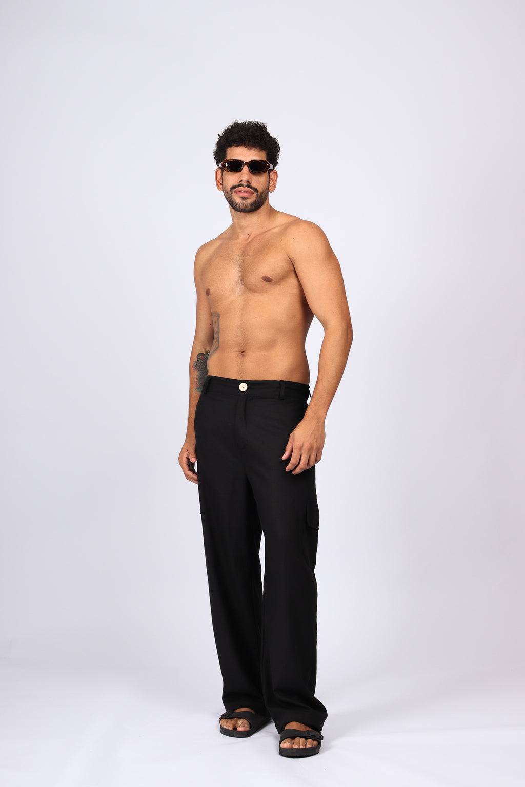 Calça Alfaiataria Reta Preta