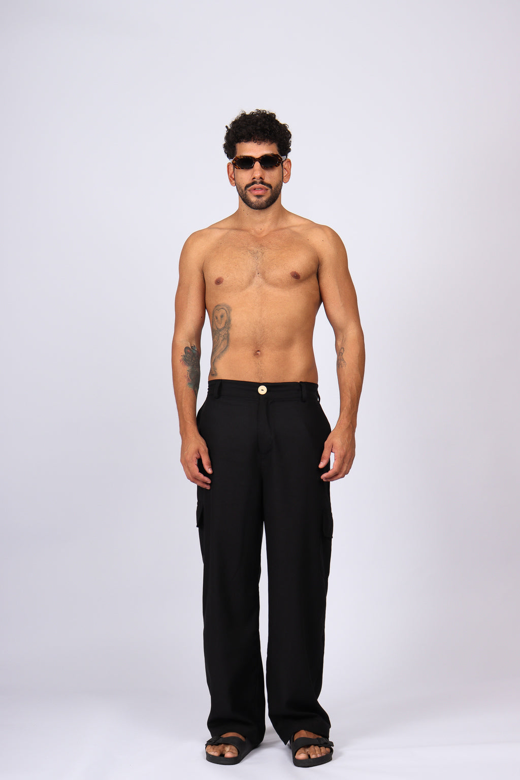 Calça Alfaiataria Reta Preta