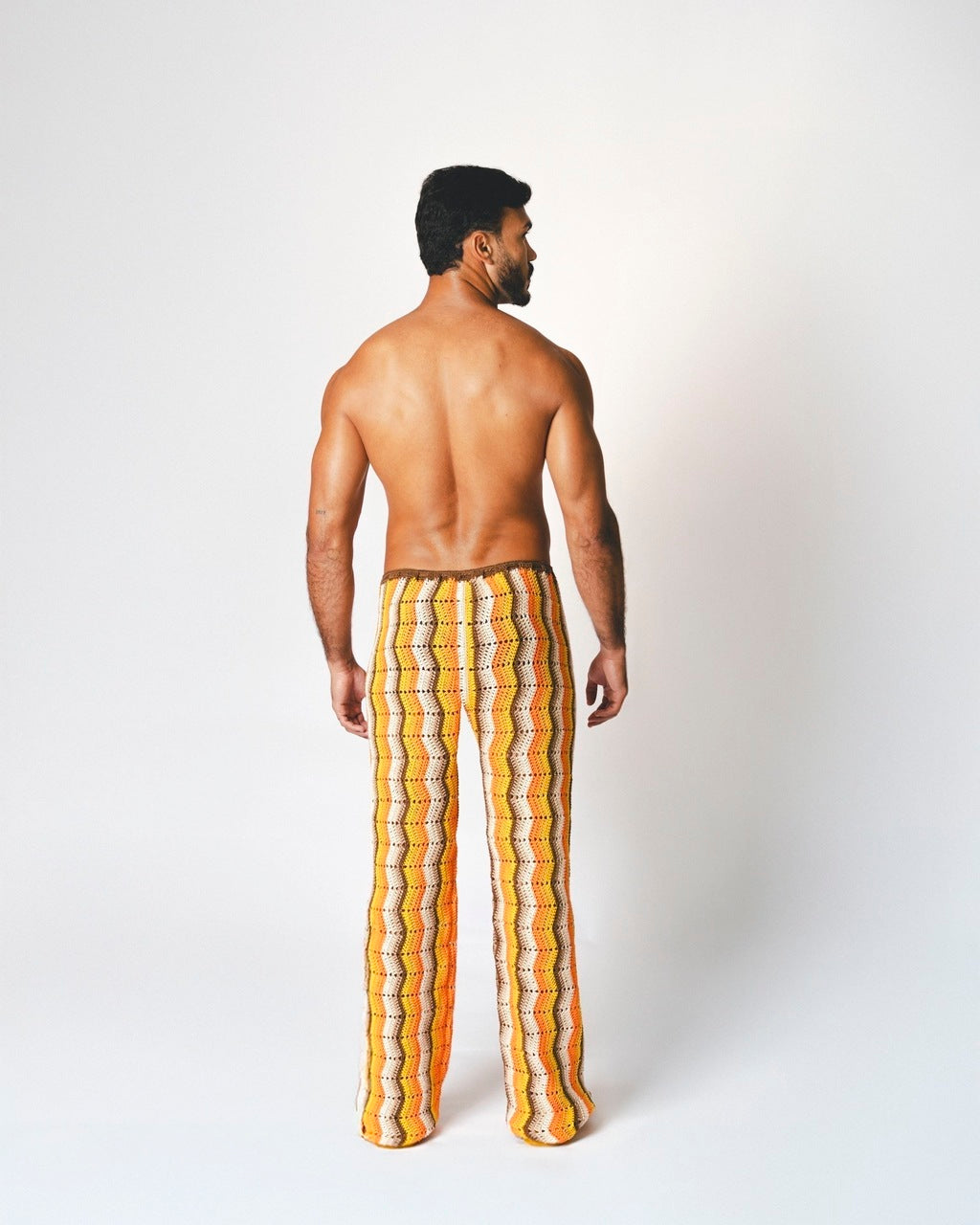 Calça Crochê Verão Laranja