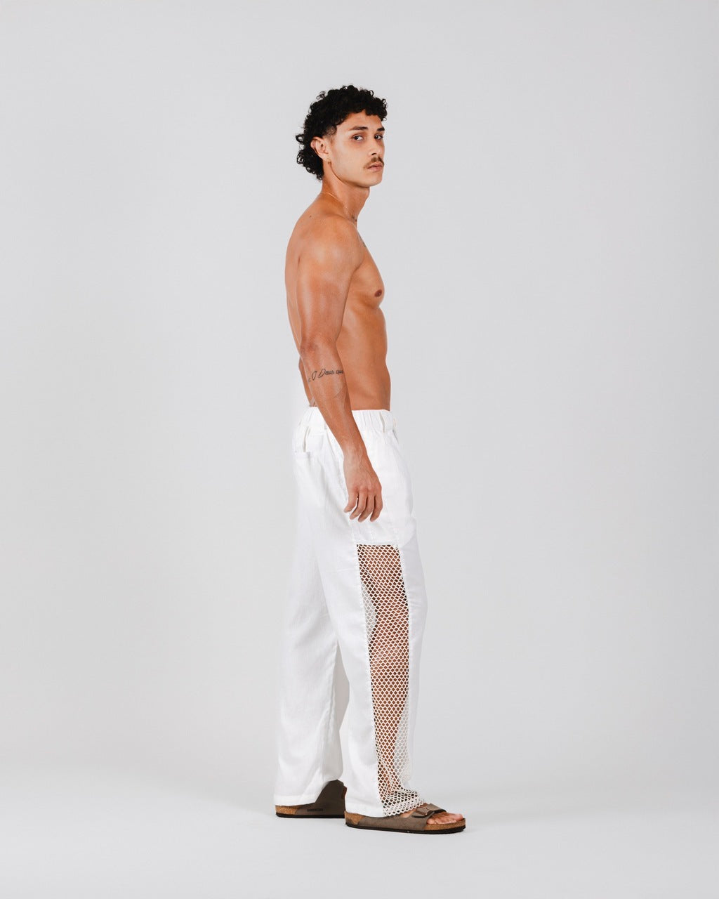 Calça Linho Rede Off White