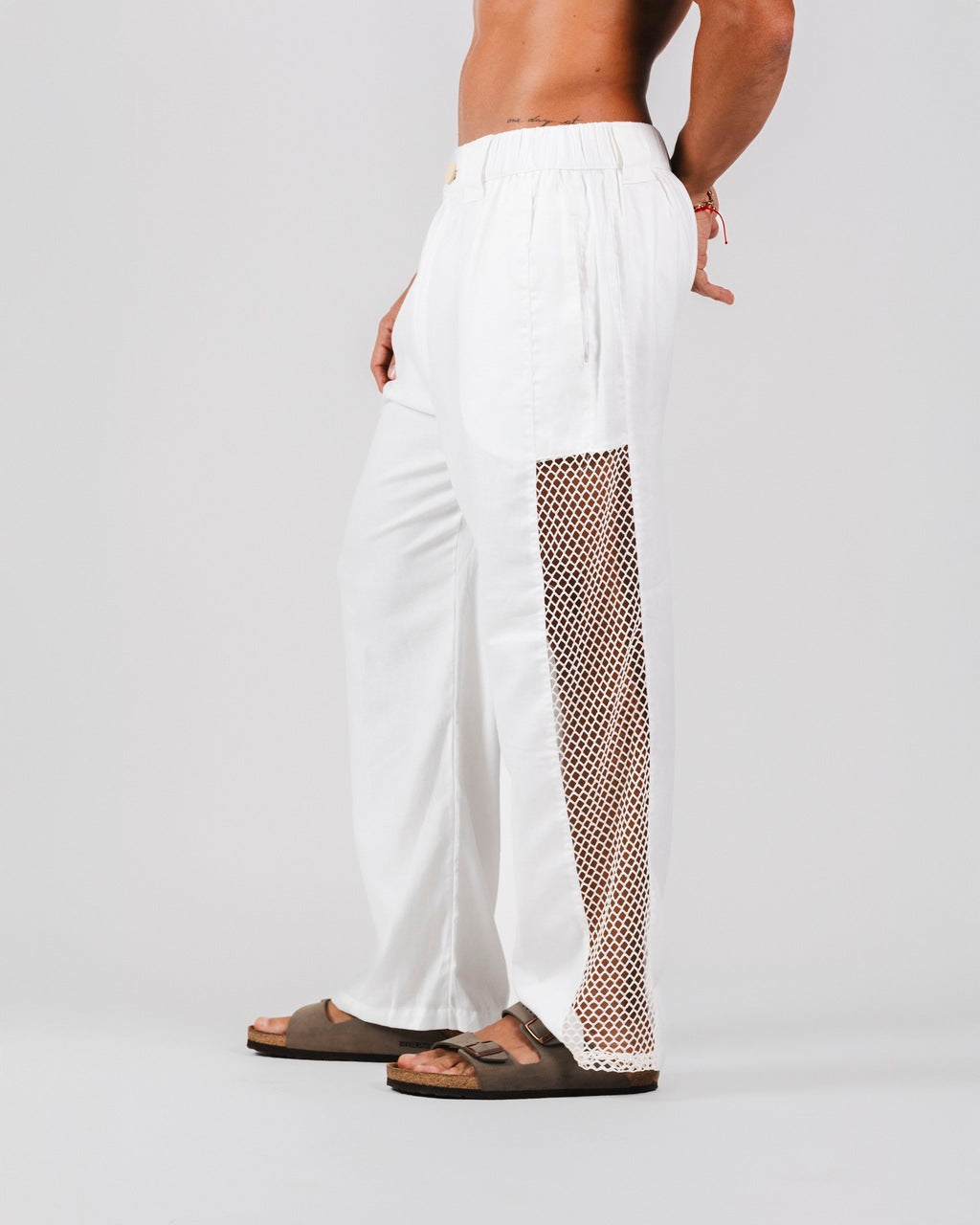 Calça Linho Rede Off White