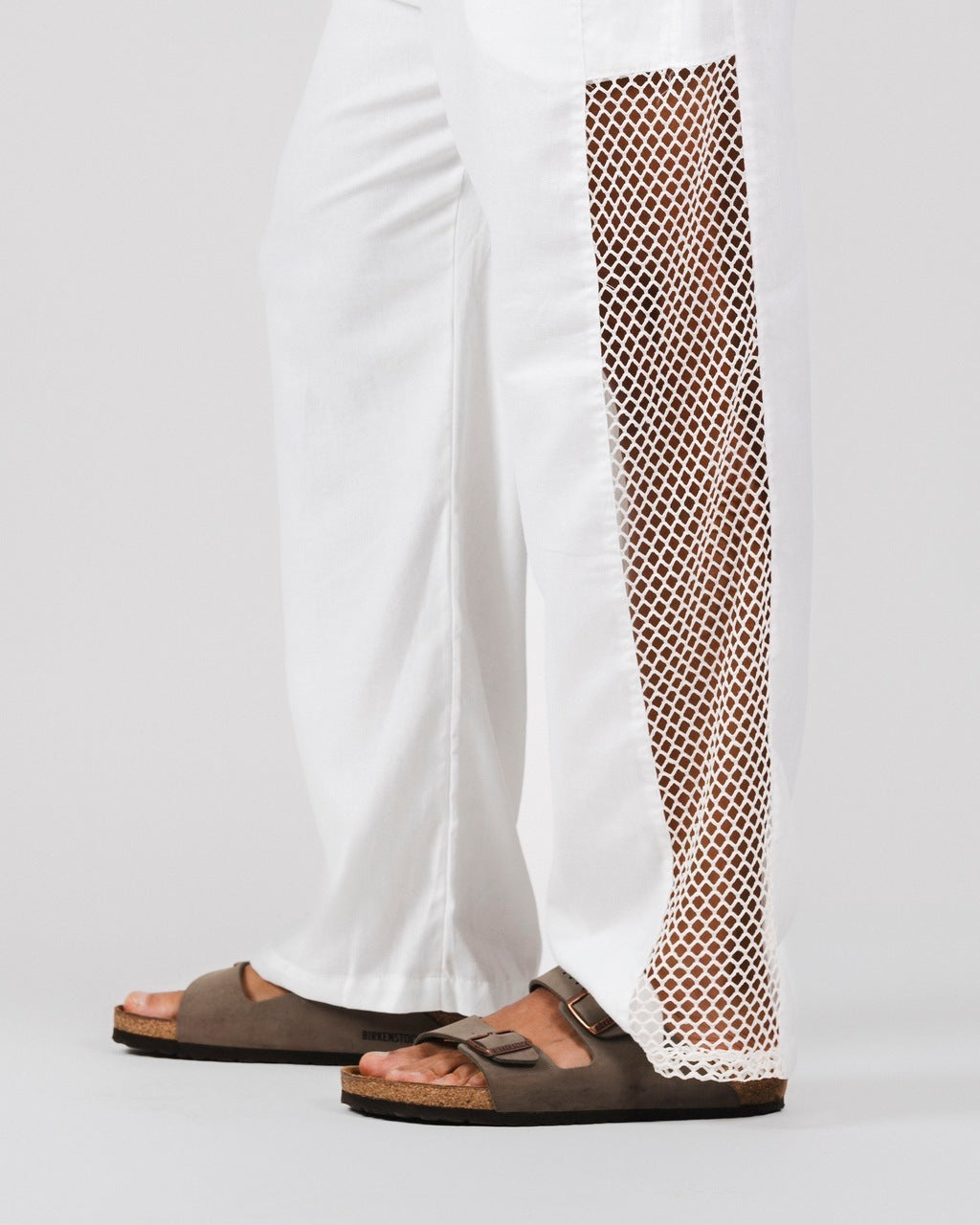 Calça Linho Rede Off White